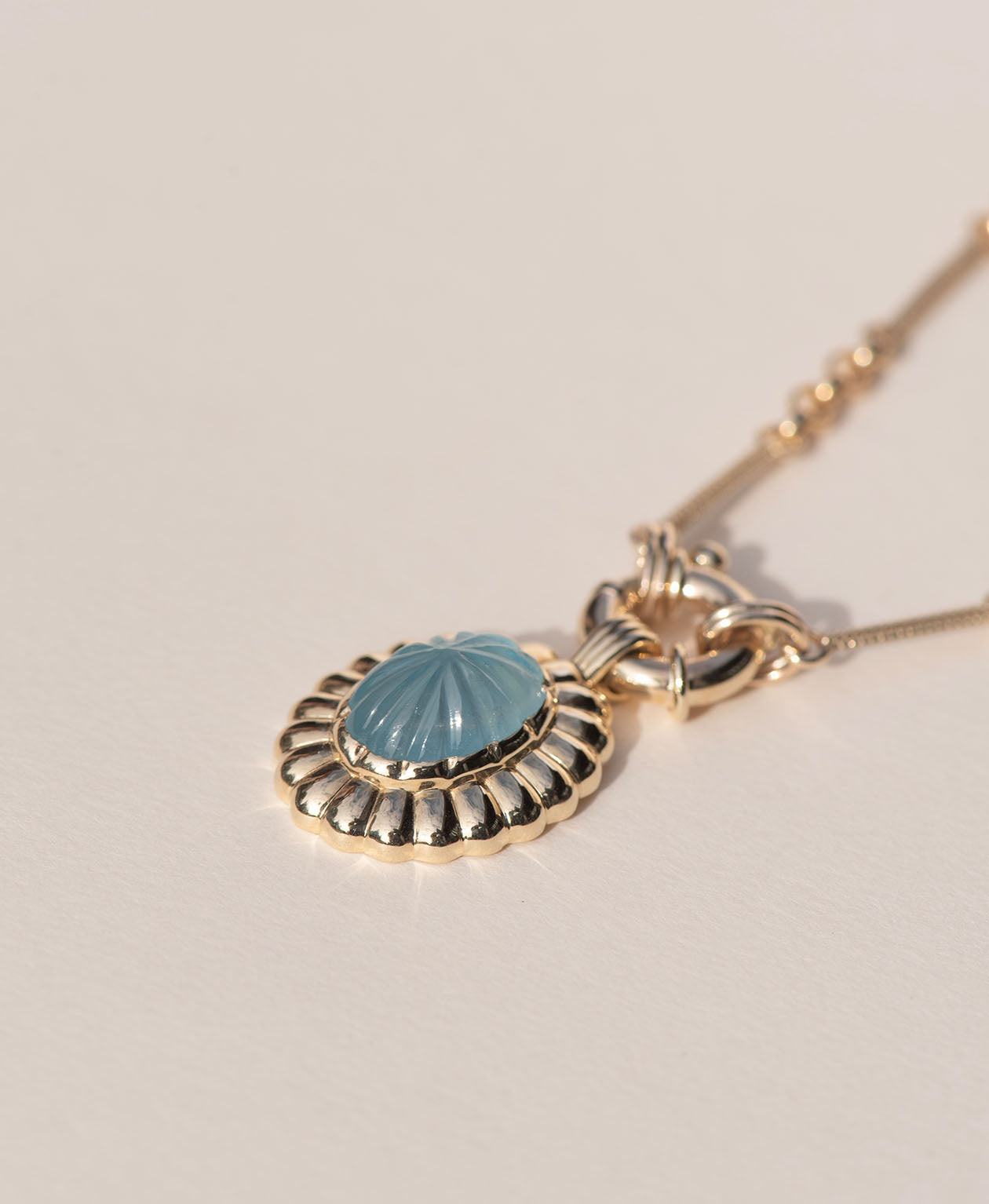 Limited Edition 194 - 9k Yellow Gold, Aquamarine