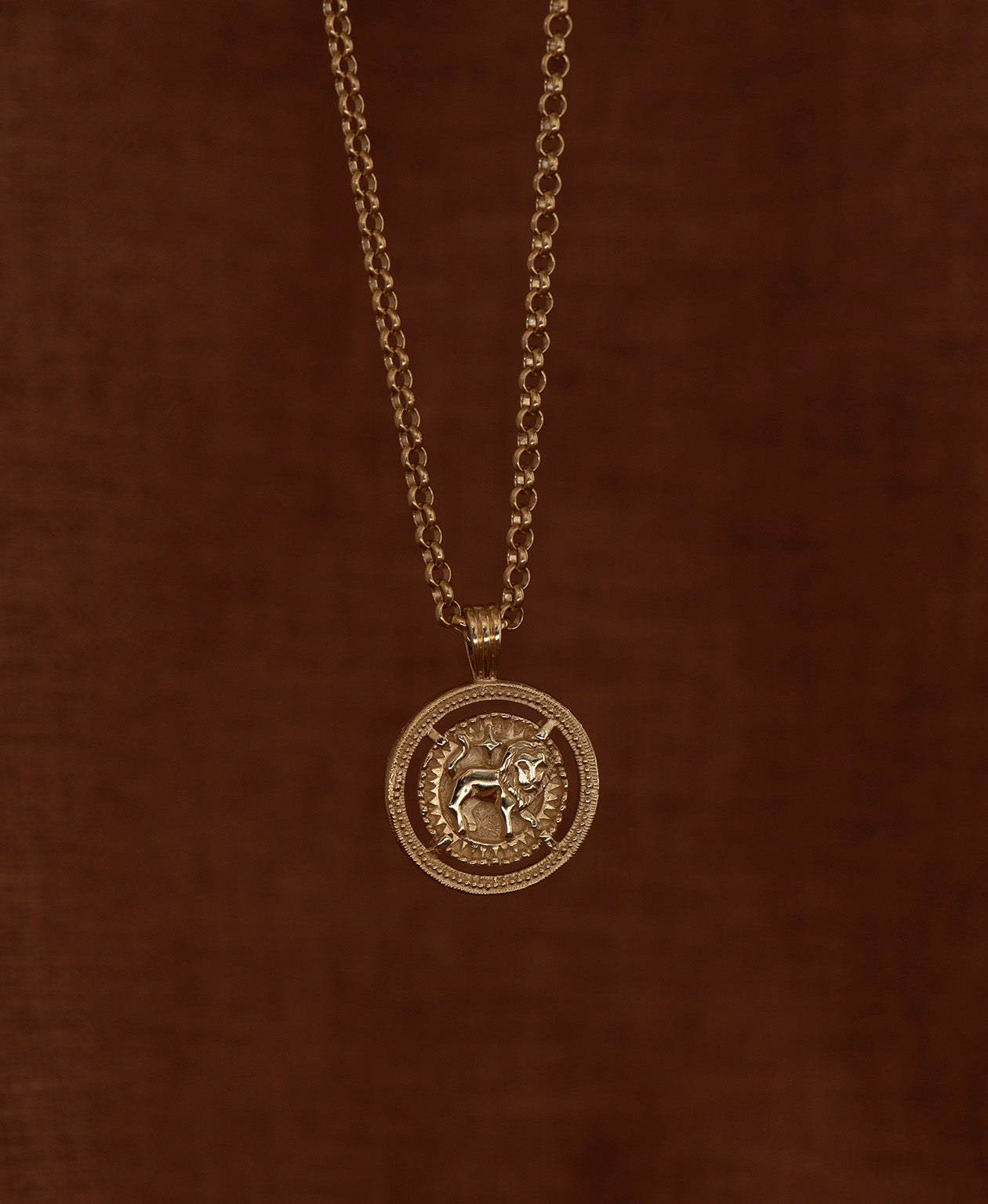 Leo Necklace 22k Gold Vermeil Zoë Morgan NZ