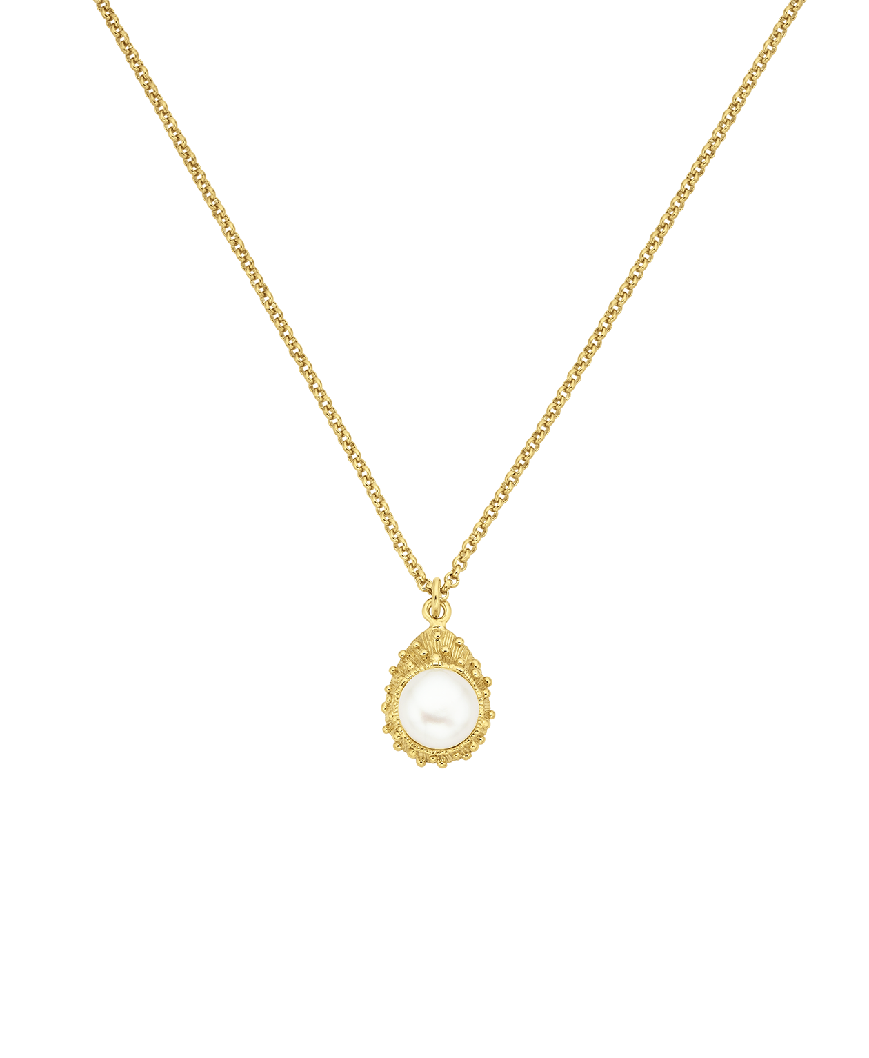 Lulu Necklace - 22k Gold Vermeil, Pearl