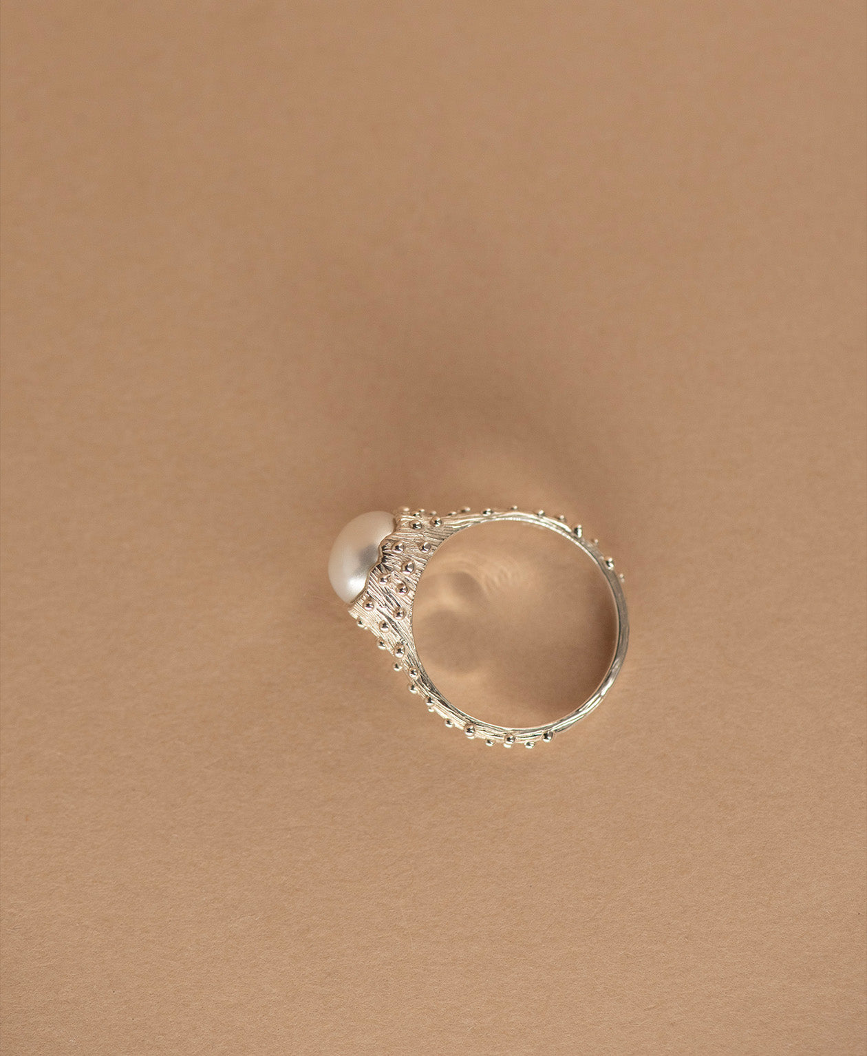 Lulu Ring - 925 Sterling Silver, Pearl