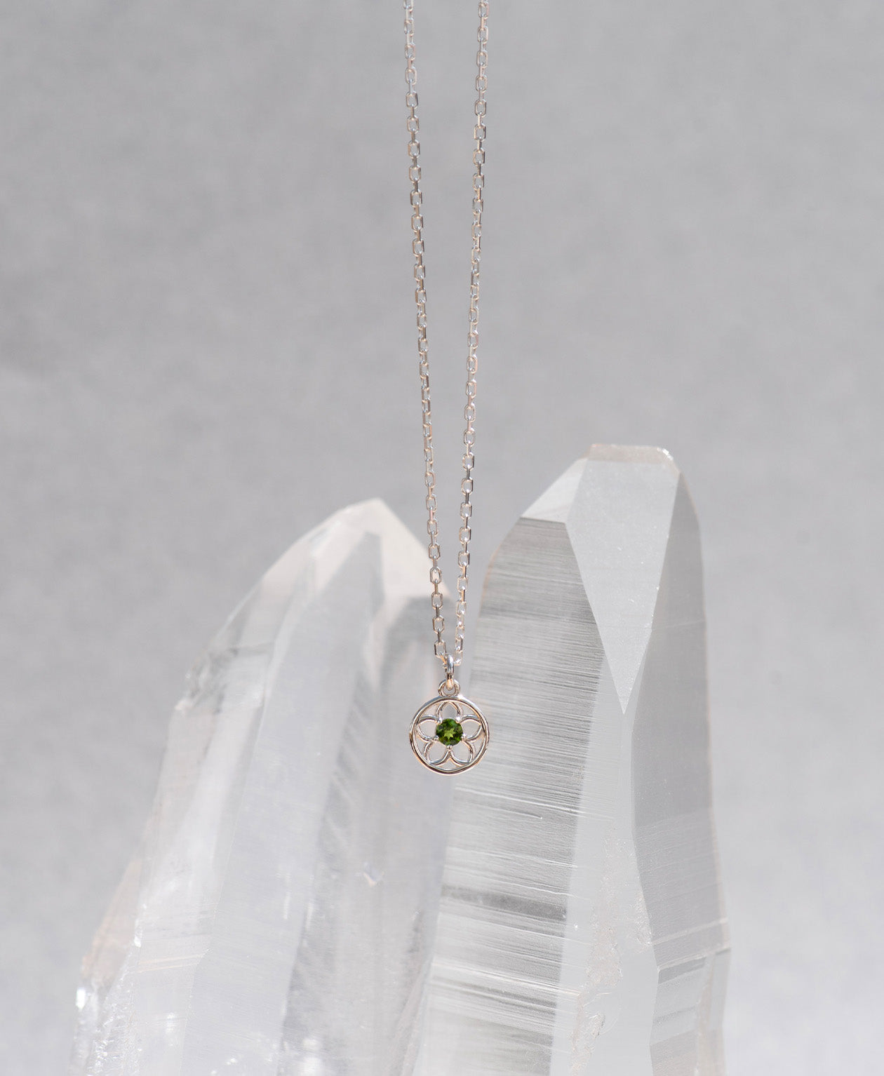 Manuka Necklace - 925 Sterling Silver, Chrome Diopside