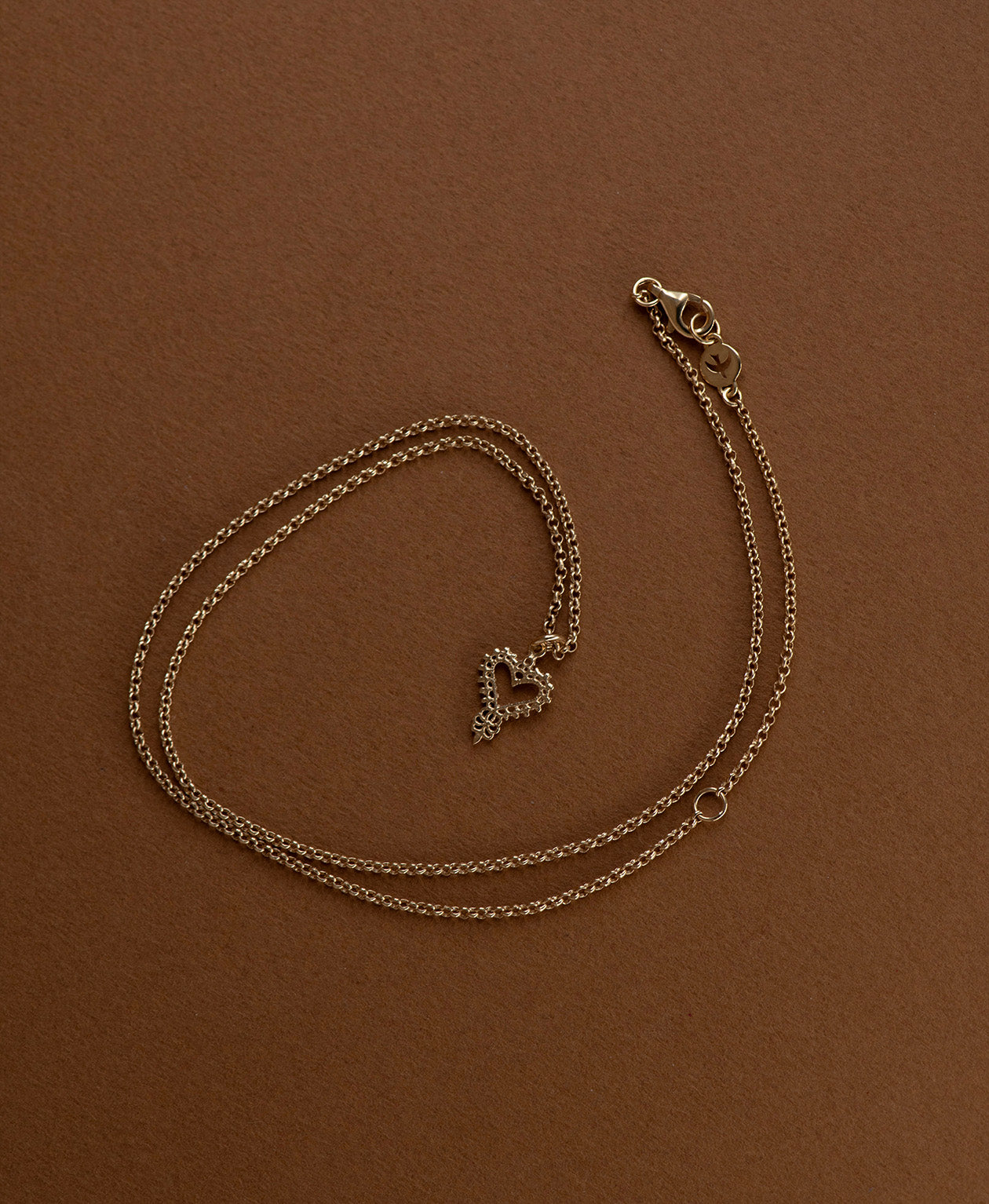 Mini Gypsy Heart Necklace - 22k Gold Vermeil