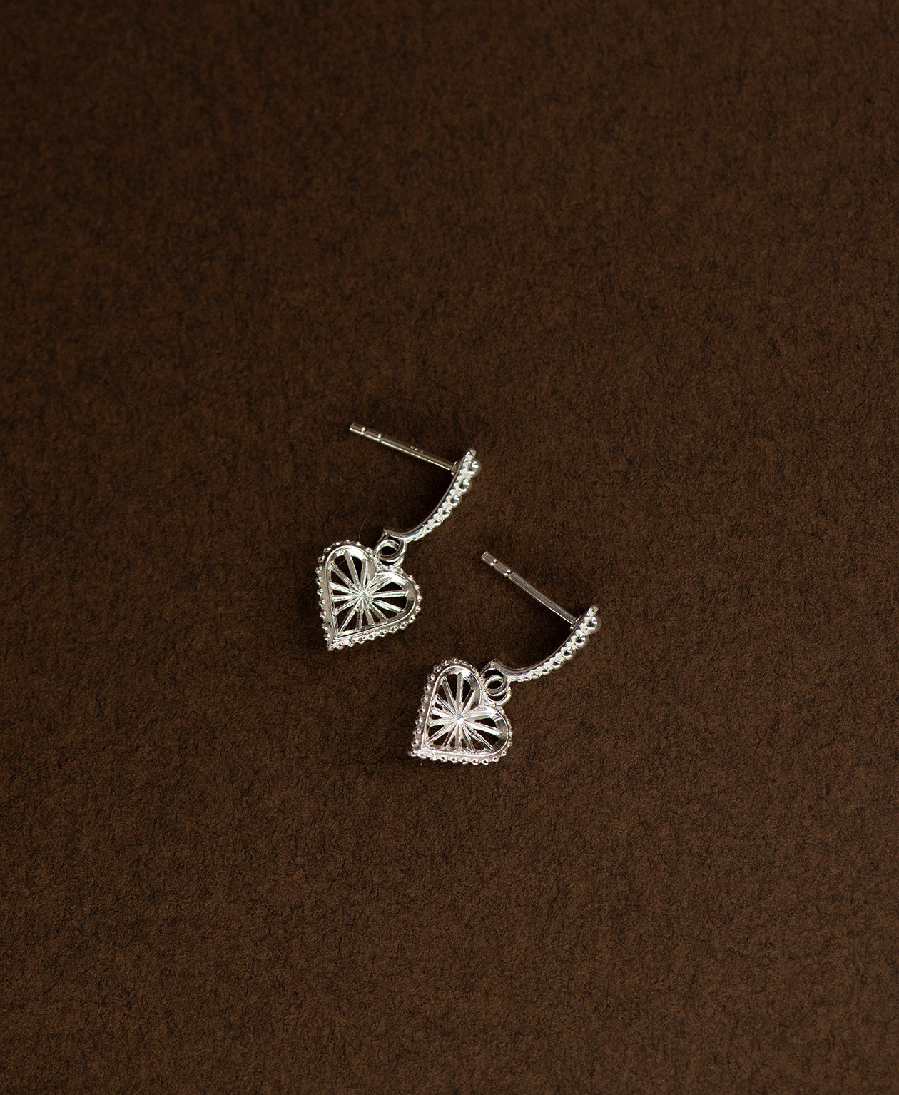 Mini Sweet Heart Earrings - 925 Sterling Silver | Zoë & Morgan NZ