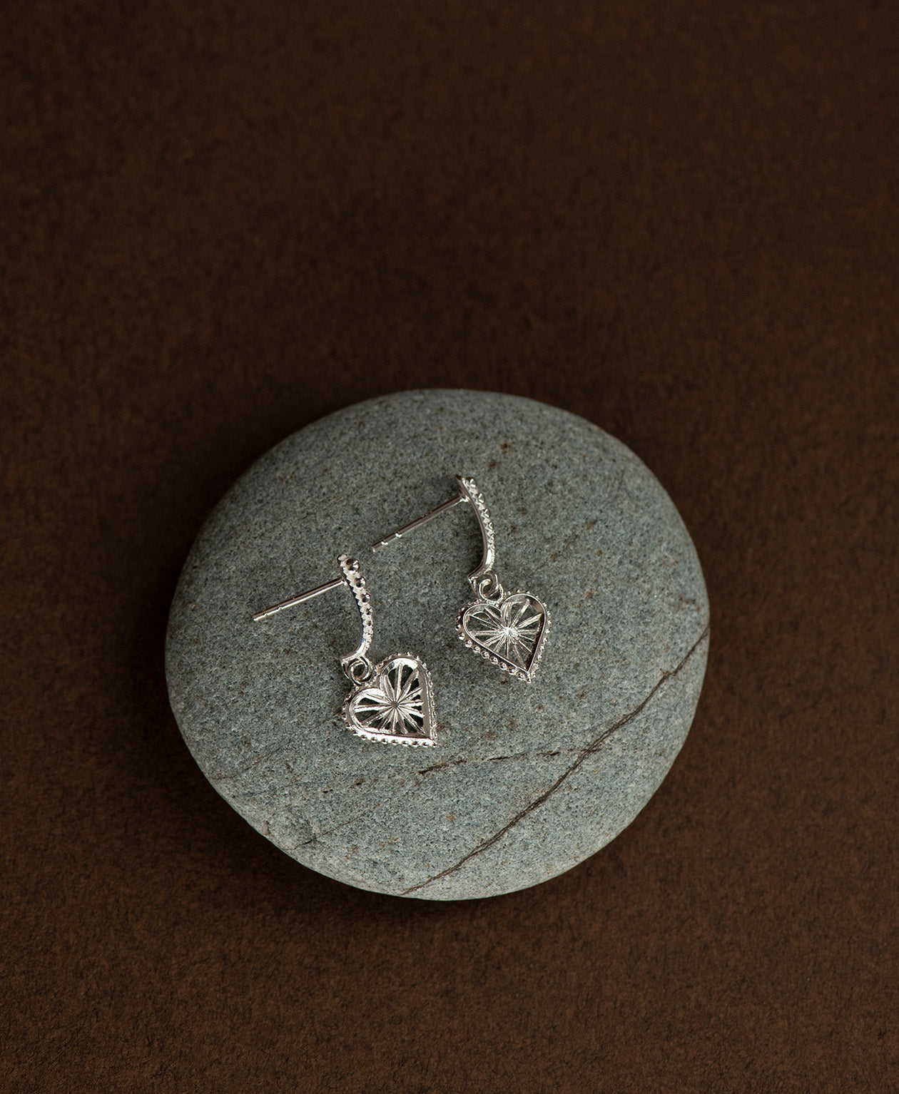 Mini Sweet Heart Earrings - 925 Sterling Silver