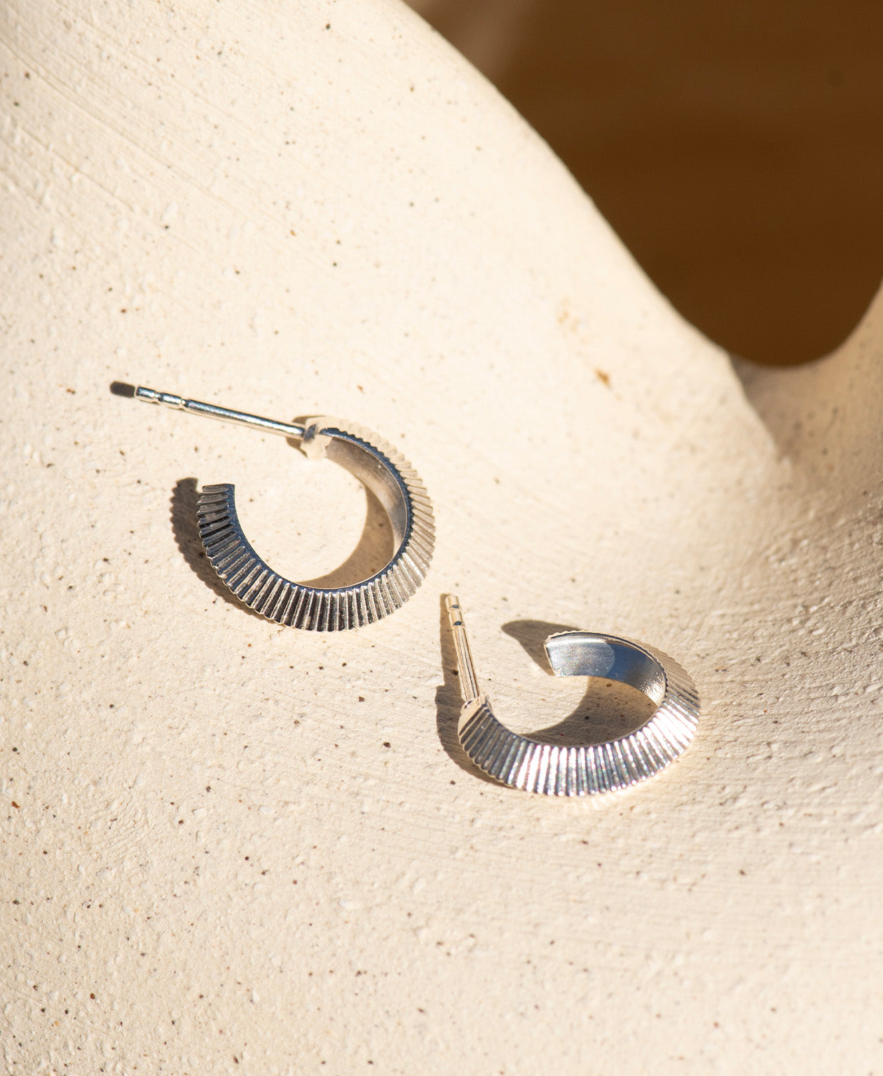 Mini Tasa Hoop Earrings - 925 Sterling Silver