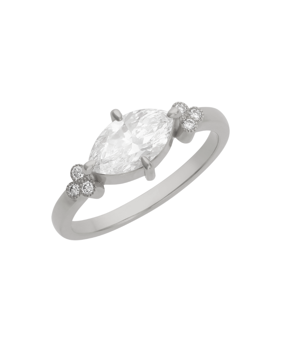 Mon Cheri Engagement Ring - Platinum, Marquise Diamond 1.0 carat