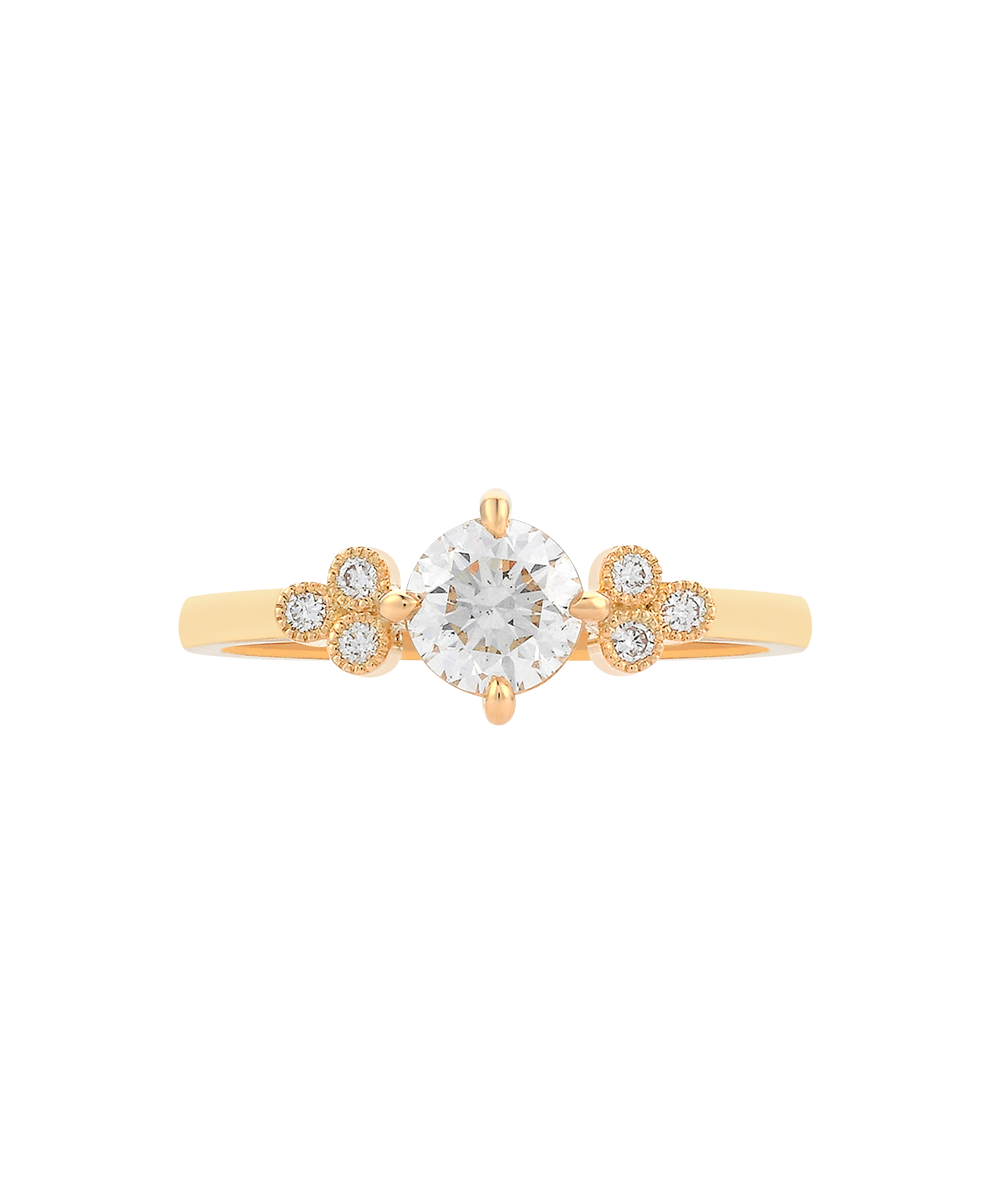 Mon Cheri Engagement Ring - 18k Yellow Gold, Round Brilliant Cut Diamond 0.70 carat