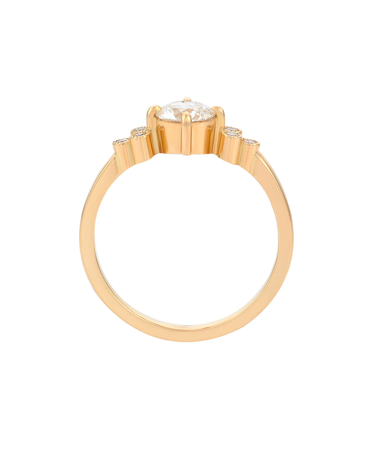 Mon Cheri Engagement Ring - 18k Yellow Gold, Round Brilliant Cut Diamond 0.70 carat
