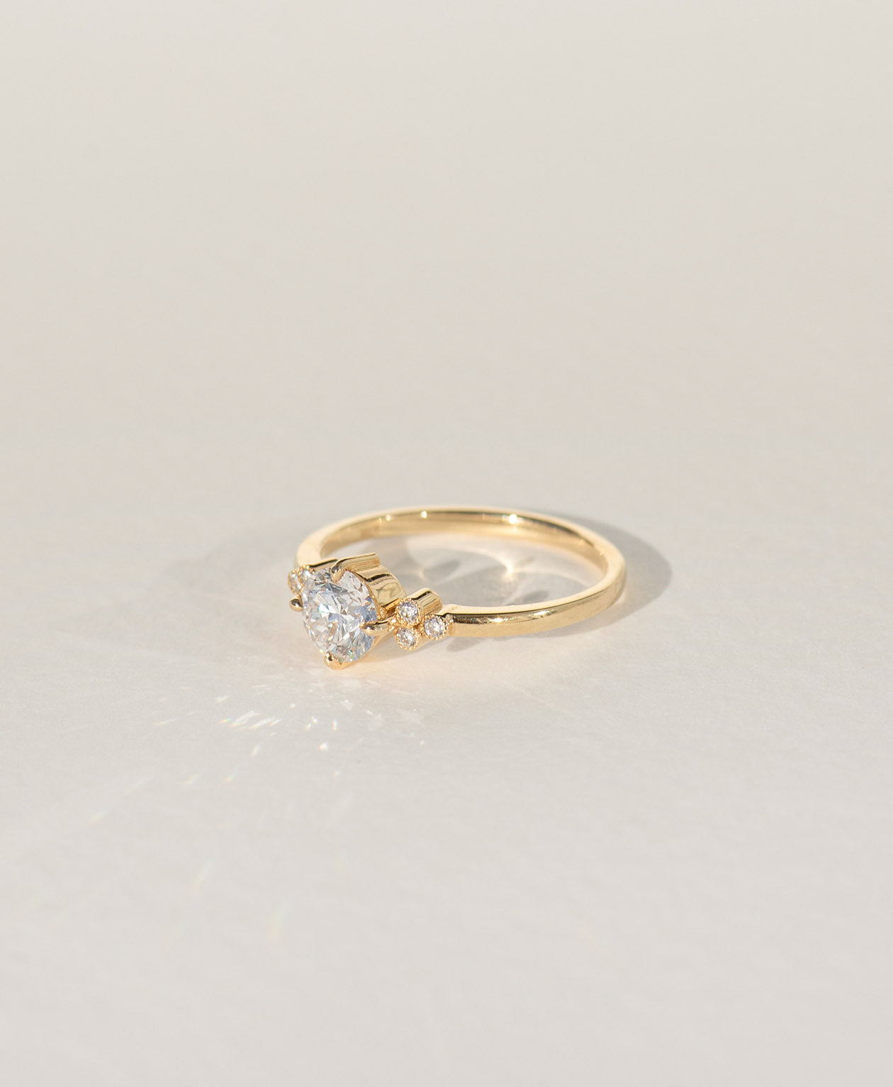 Mon Cheri Engagement Ring - 18k Yellow Gold, Round Brilliant Cut Diamond 0.70 carat