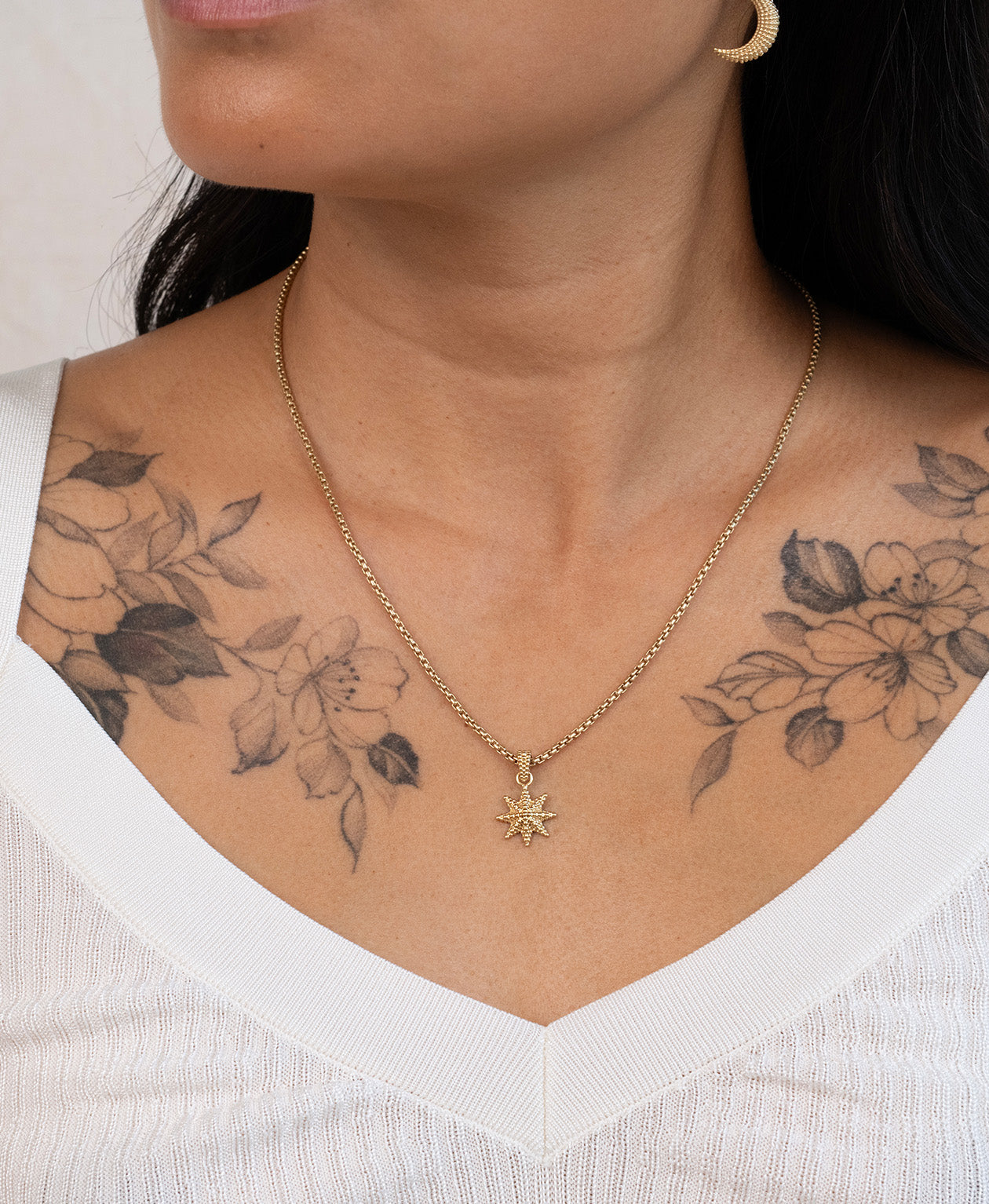 Morning Star Necklace - 22k Gold Vermeil