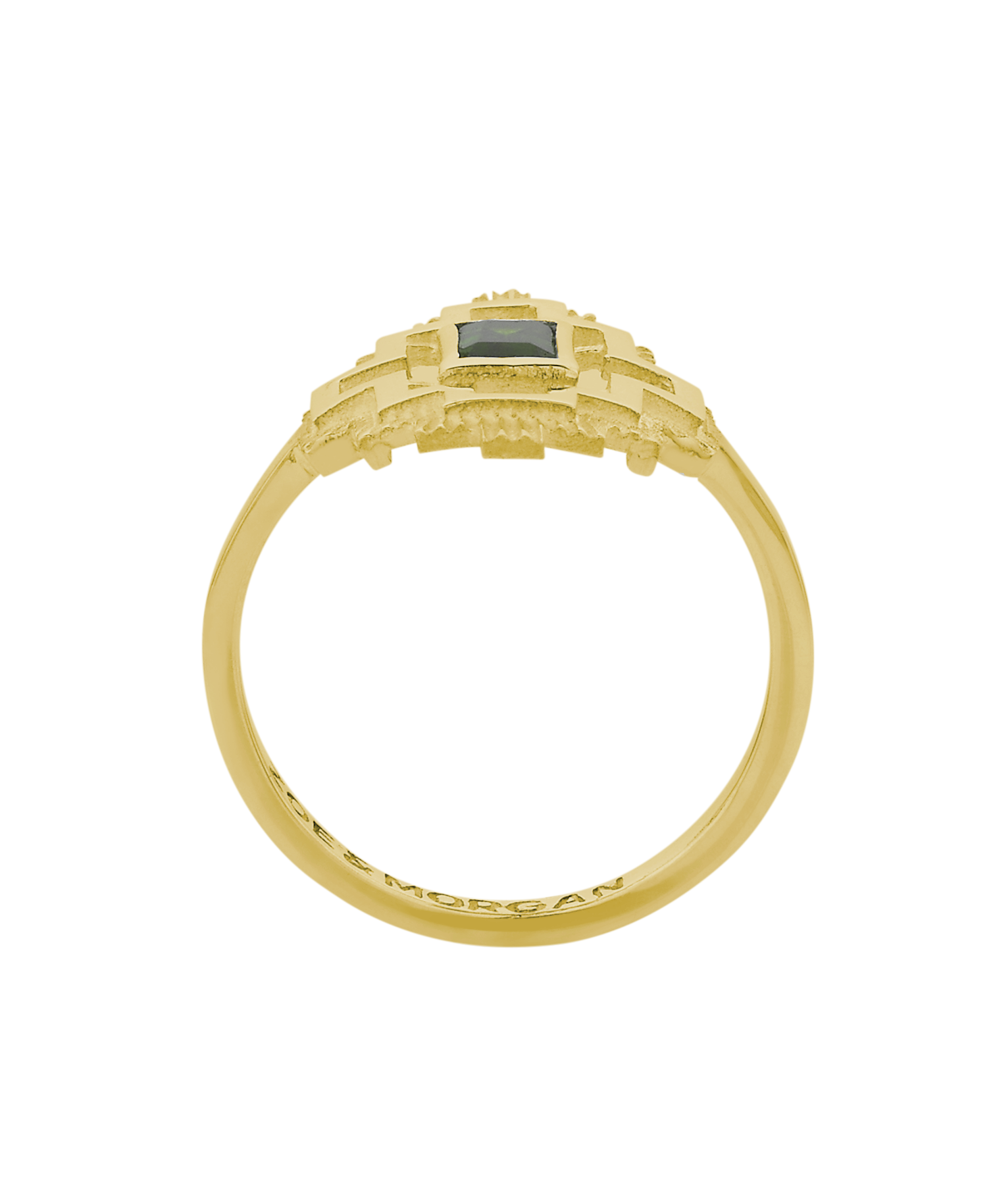 Munay Ring - 22k Gold Vermeil, Chrome Diopside