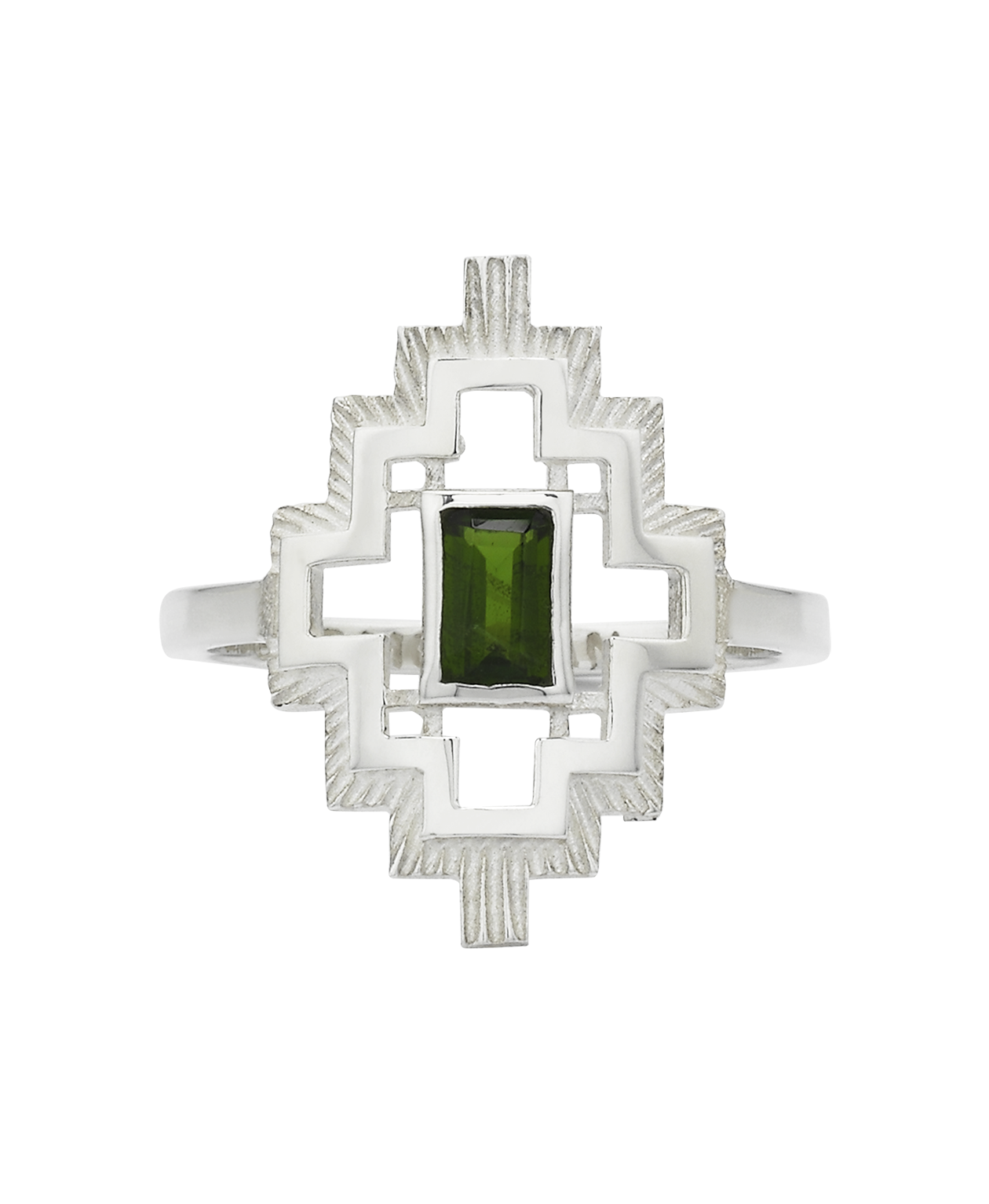 Munay Ring - 925 Sterling Silver, Chrome Diopside