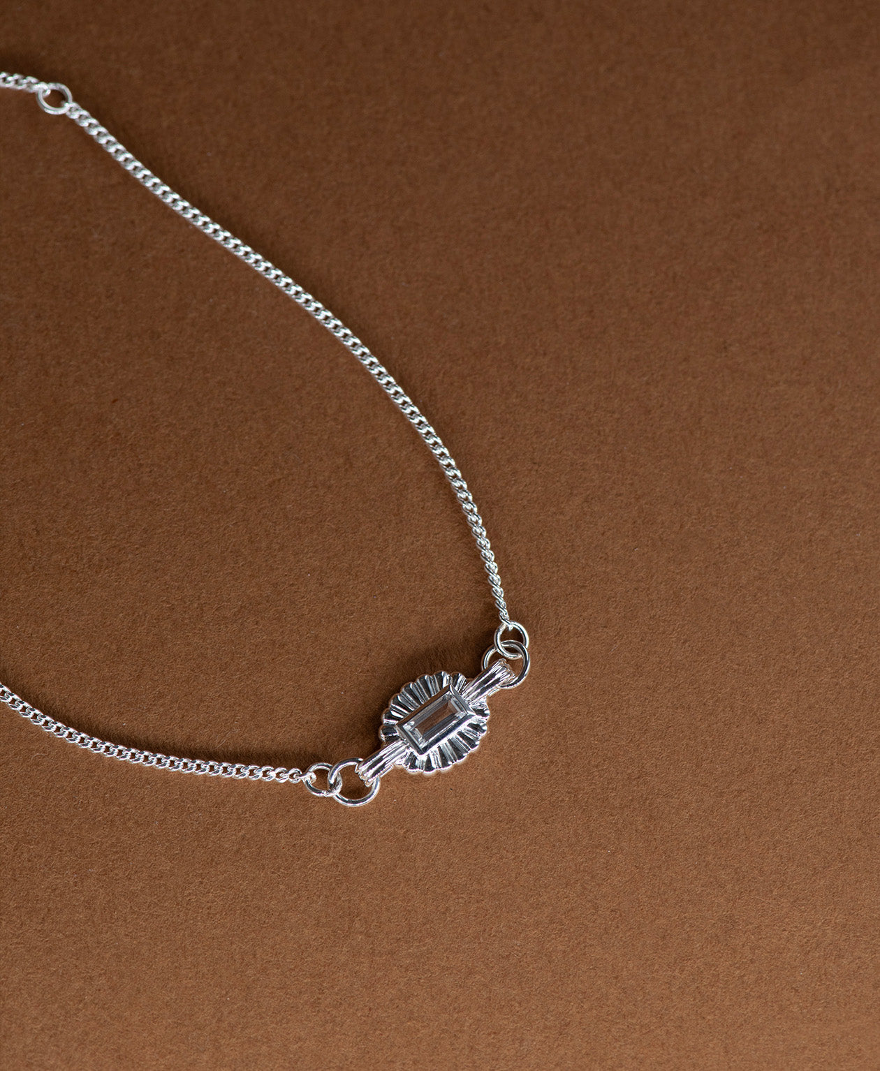 Odette Bracelet - 925 Sterling Silver, White Topaz