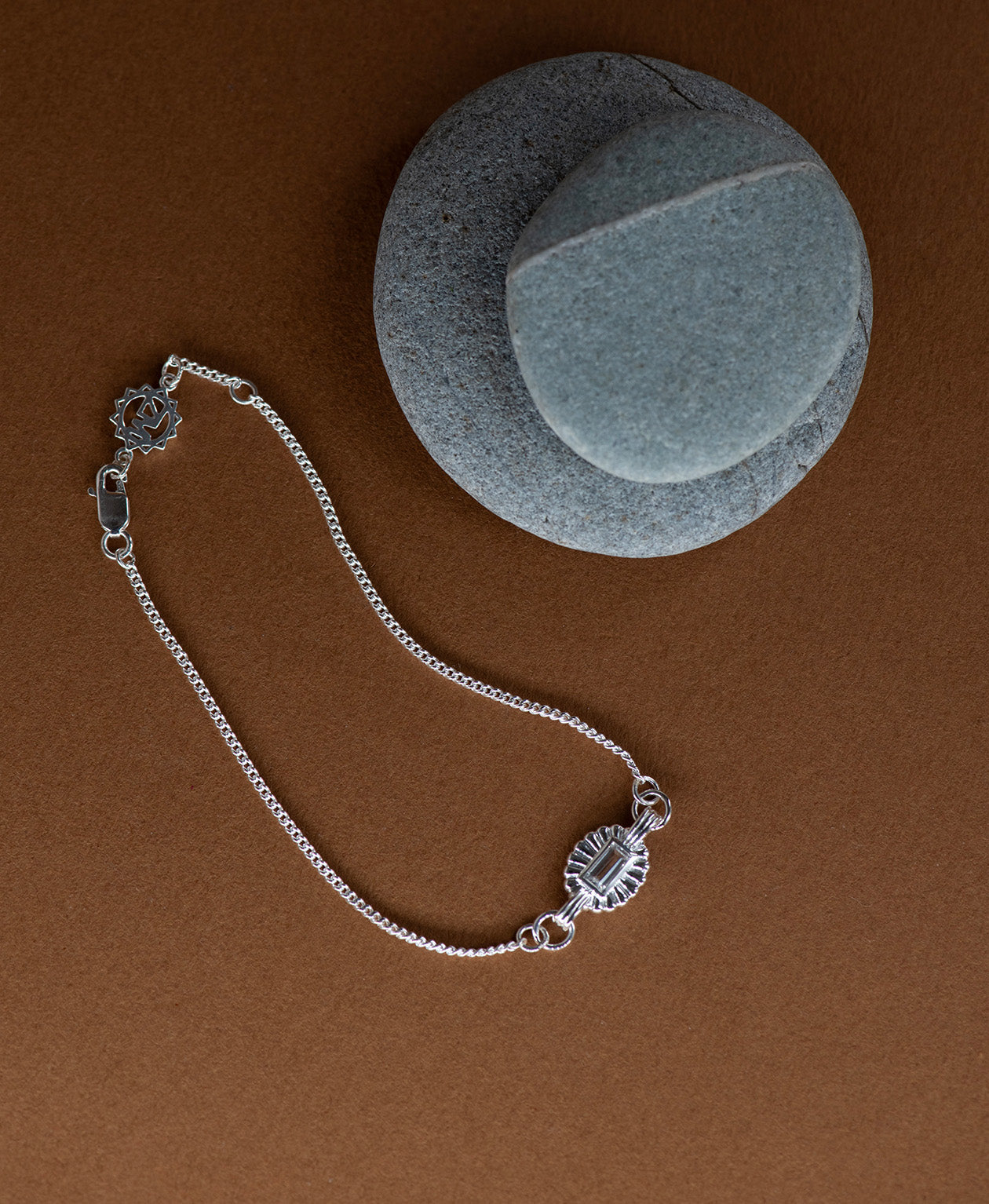 Odette Bracelet - 925 Sterling Silver, White Topaz