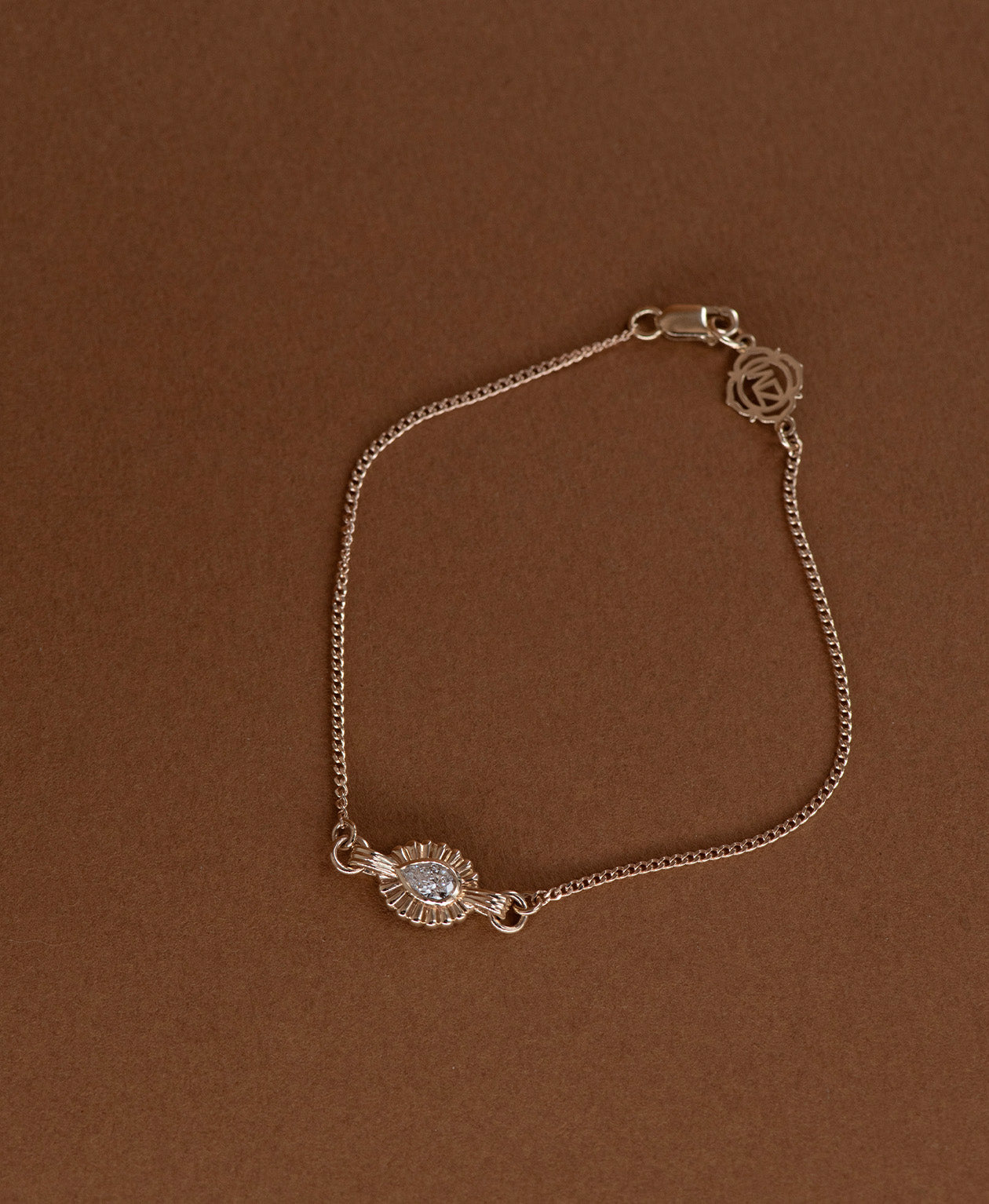 Odette Bracelet - 9k Yellow Gold, Pear Lab Grown Diamond