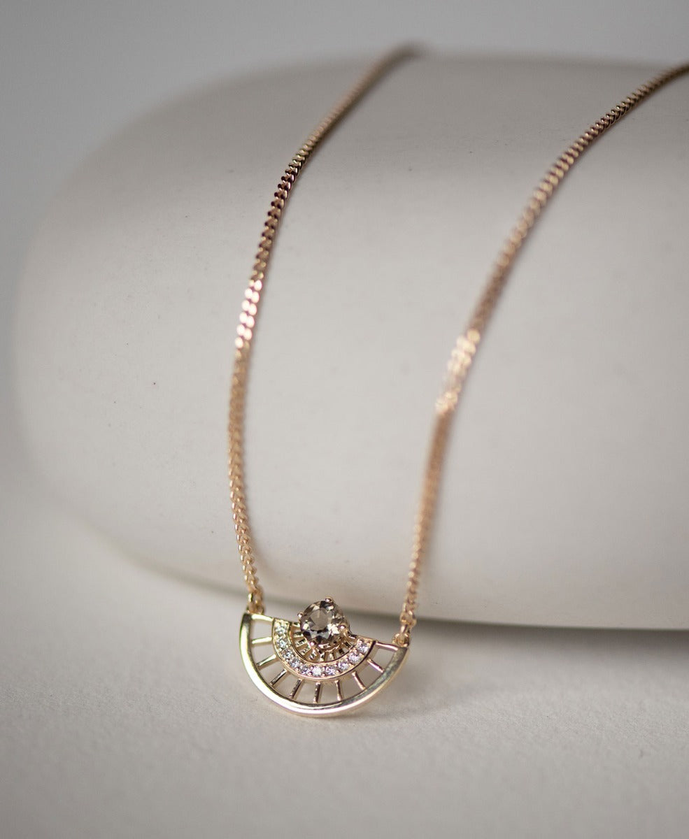 One of a Kind 282 - 9k Yellow Gold, Champagne Diamond