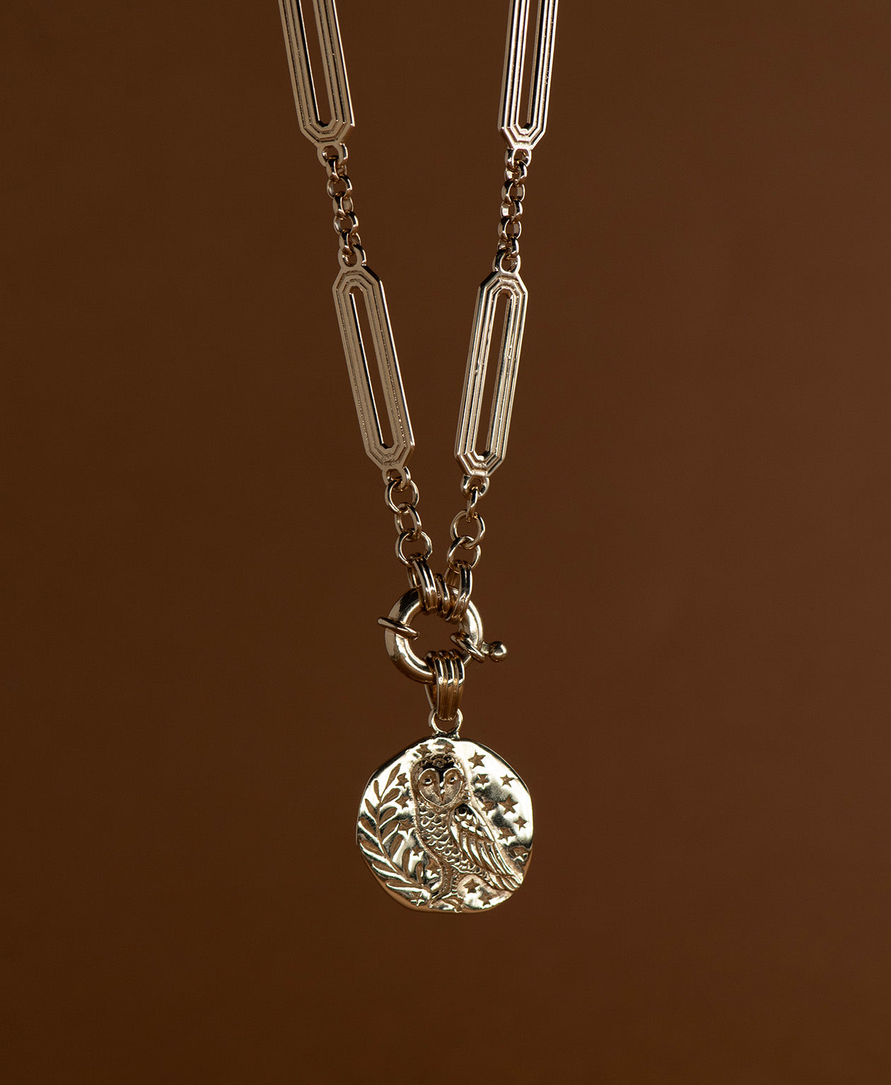 Owl Charm - 22k Gold Vermeil