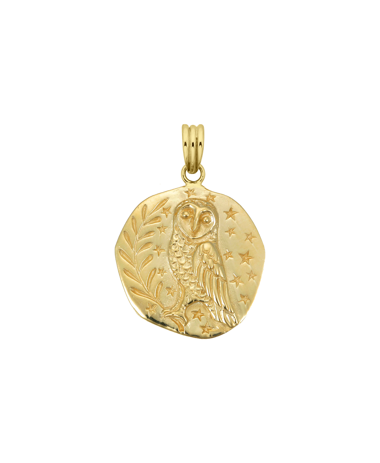 Owl Charm - 22k Gold Vermeil