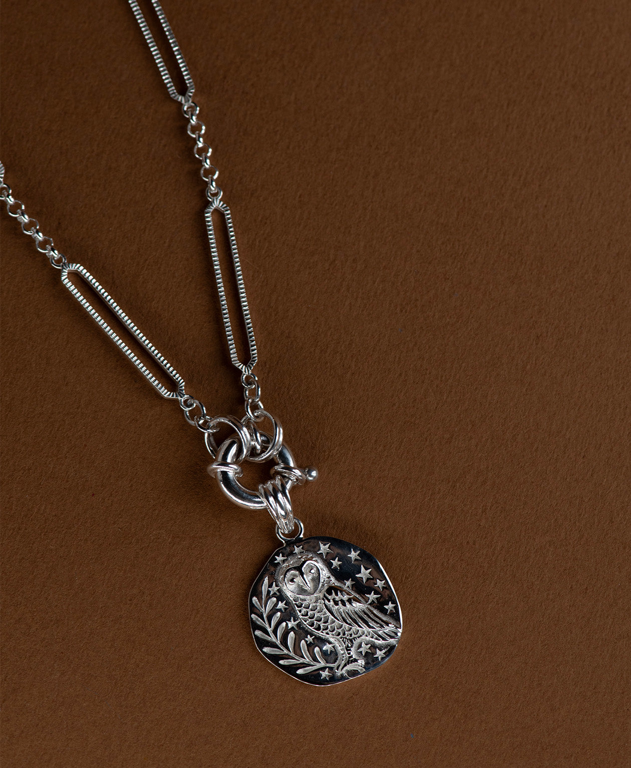 Owl Charm - 925 Sterling Silver