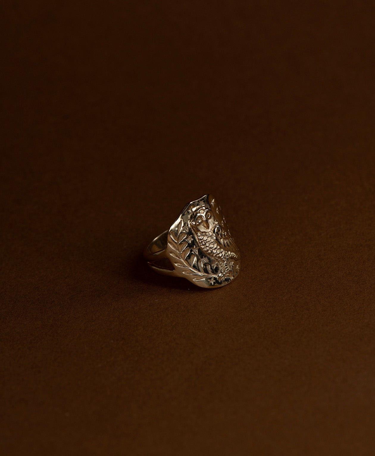 Owl Ring - 22k Gold Vermeil