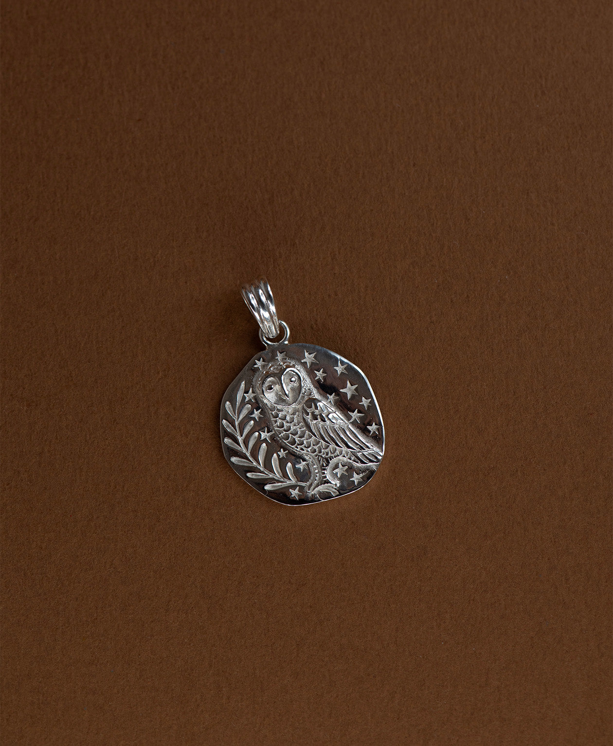Owl Charm - 925 Sterling Silver
