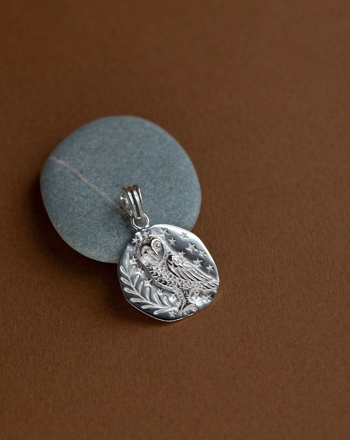 Owl Charm - 925 Sterling Silver