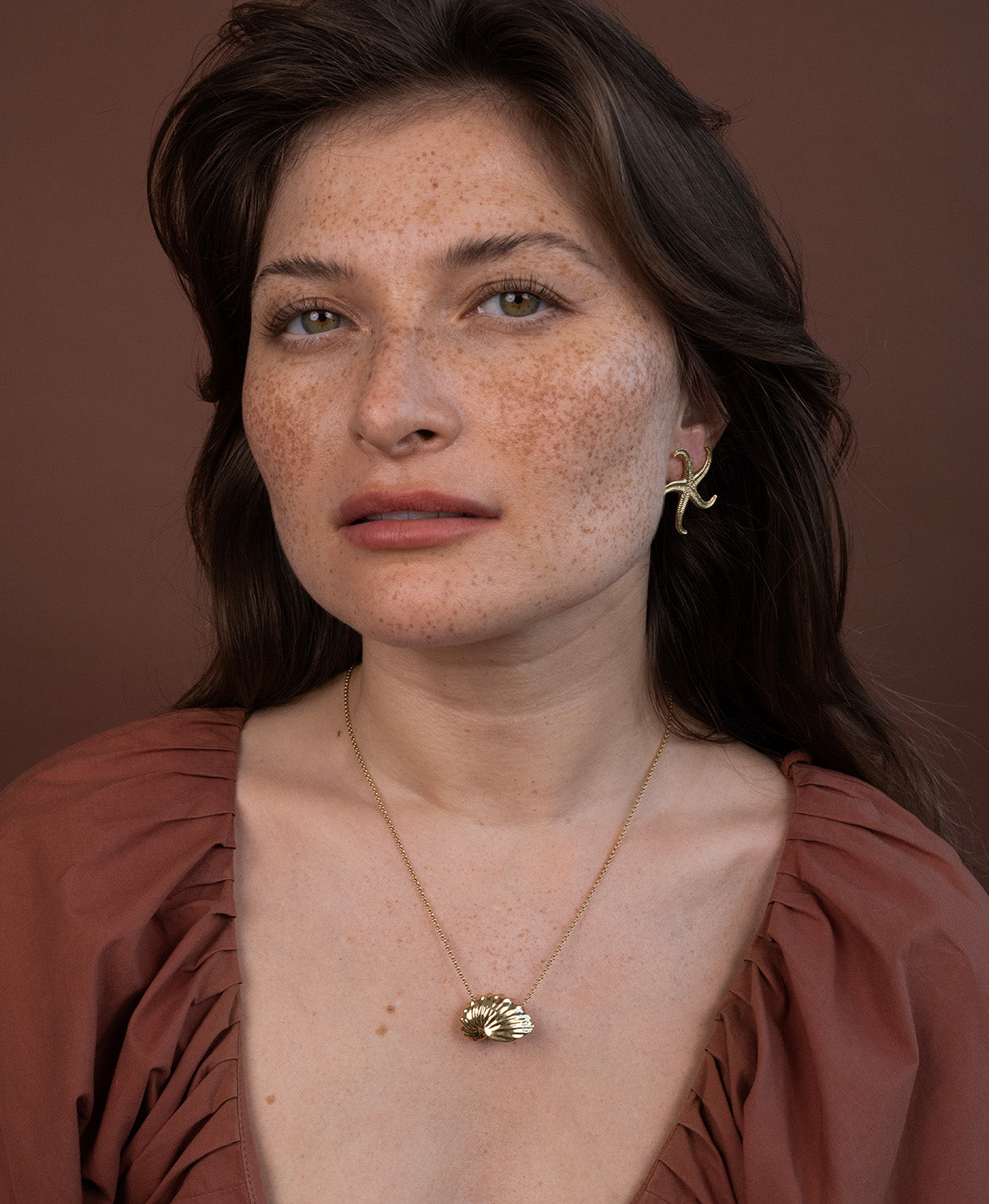 Paper Nautilus Necklace - 22k Gold Vermeil