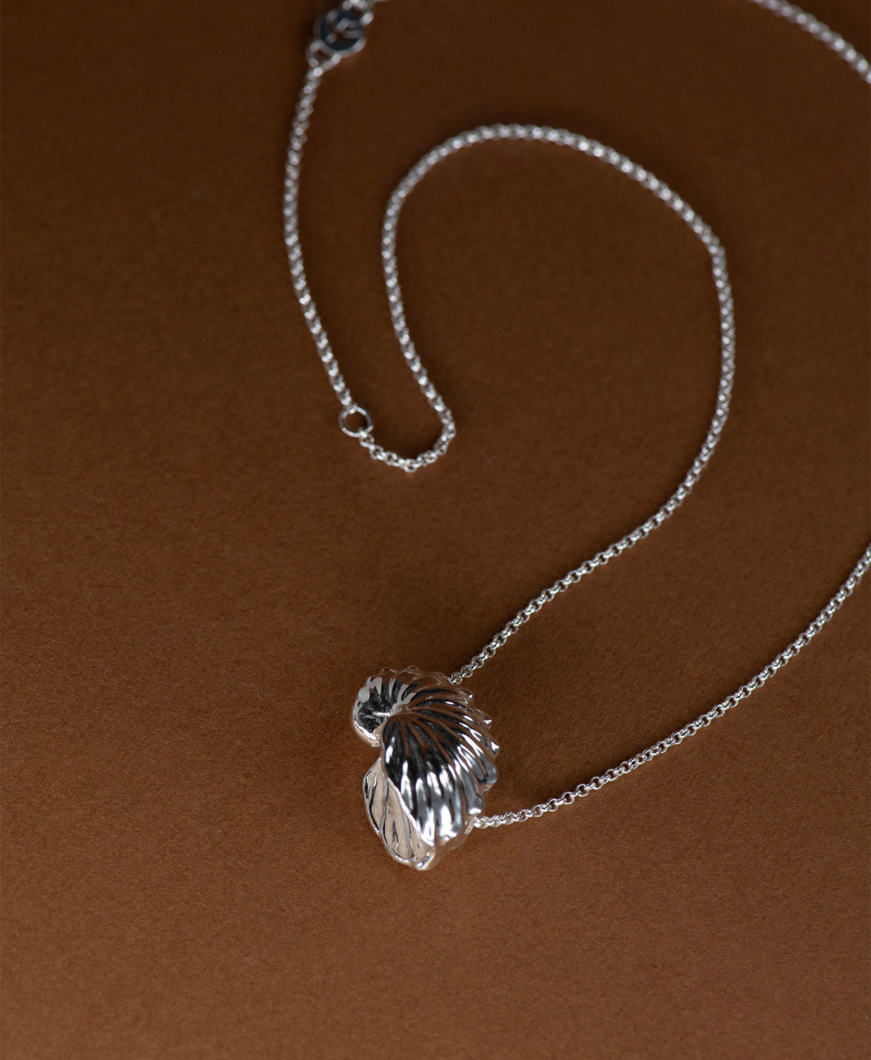 Paper Nautilus Necklace - 925 Sterling Silver