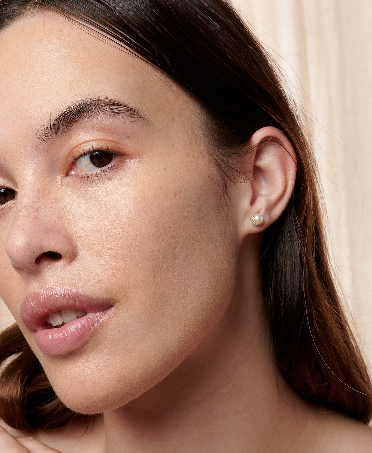 Pearl Earrings - 925 Sterling Silver, Freshwater Pearl