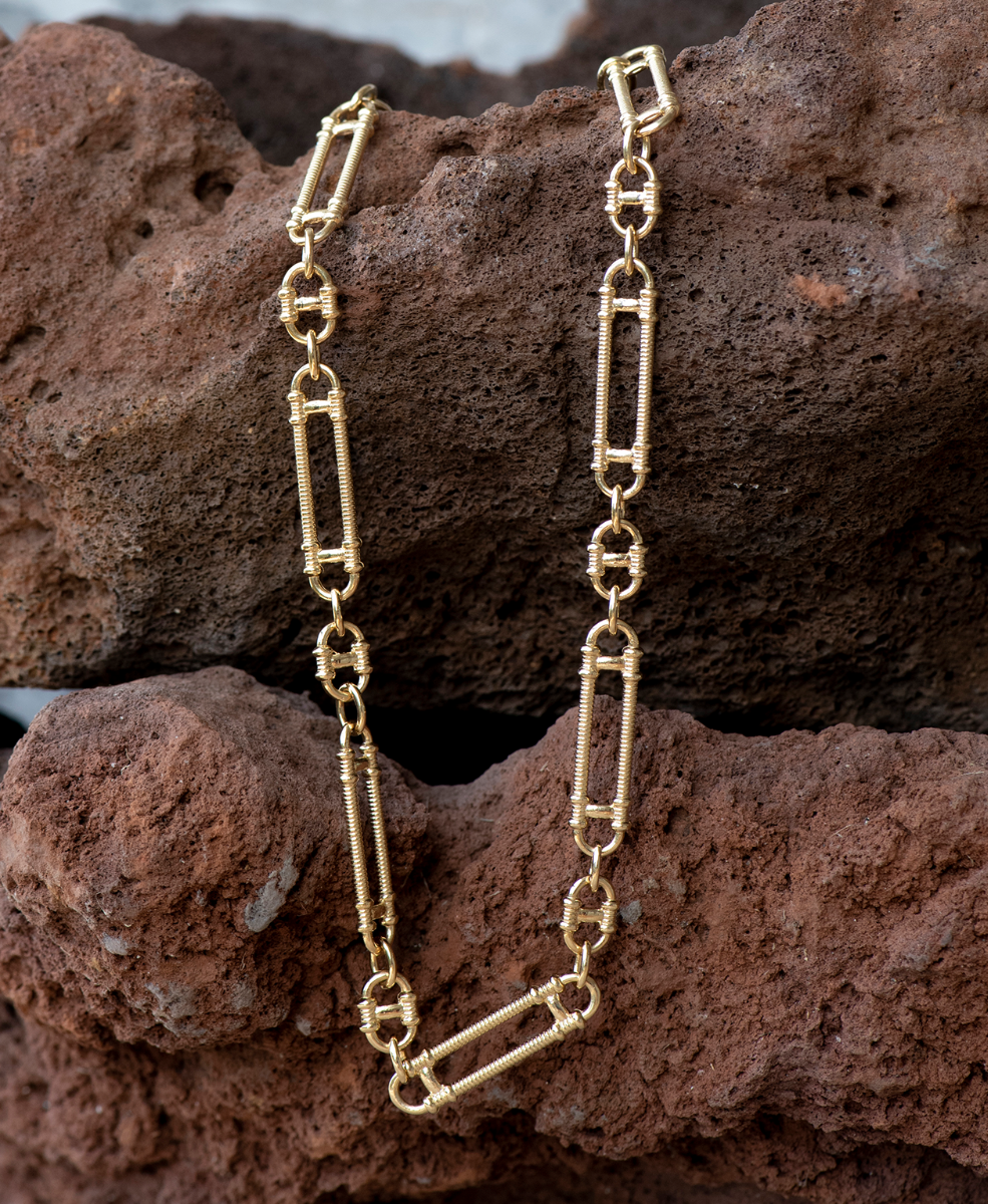 Prana Chain (40cm) - 22k Gold Vermeil | Zoë & Morgan NZ