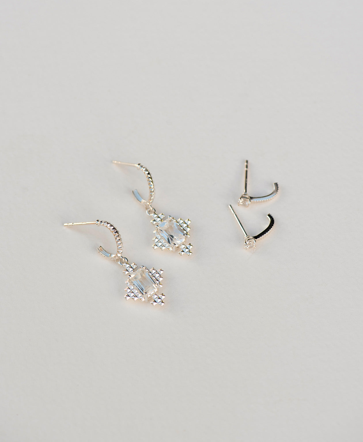 Reya Hoops & Bianca Studs Gift Set - 925 Sterling Silver