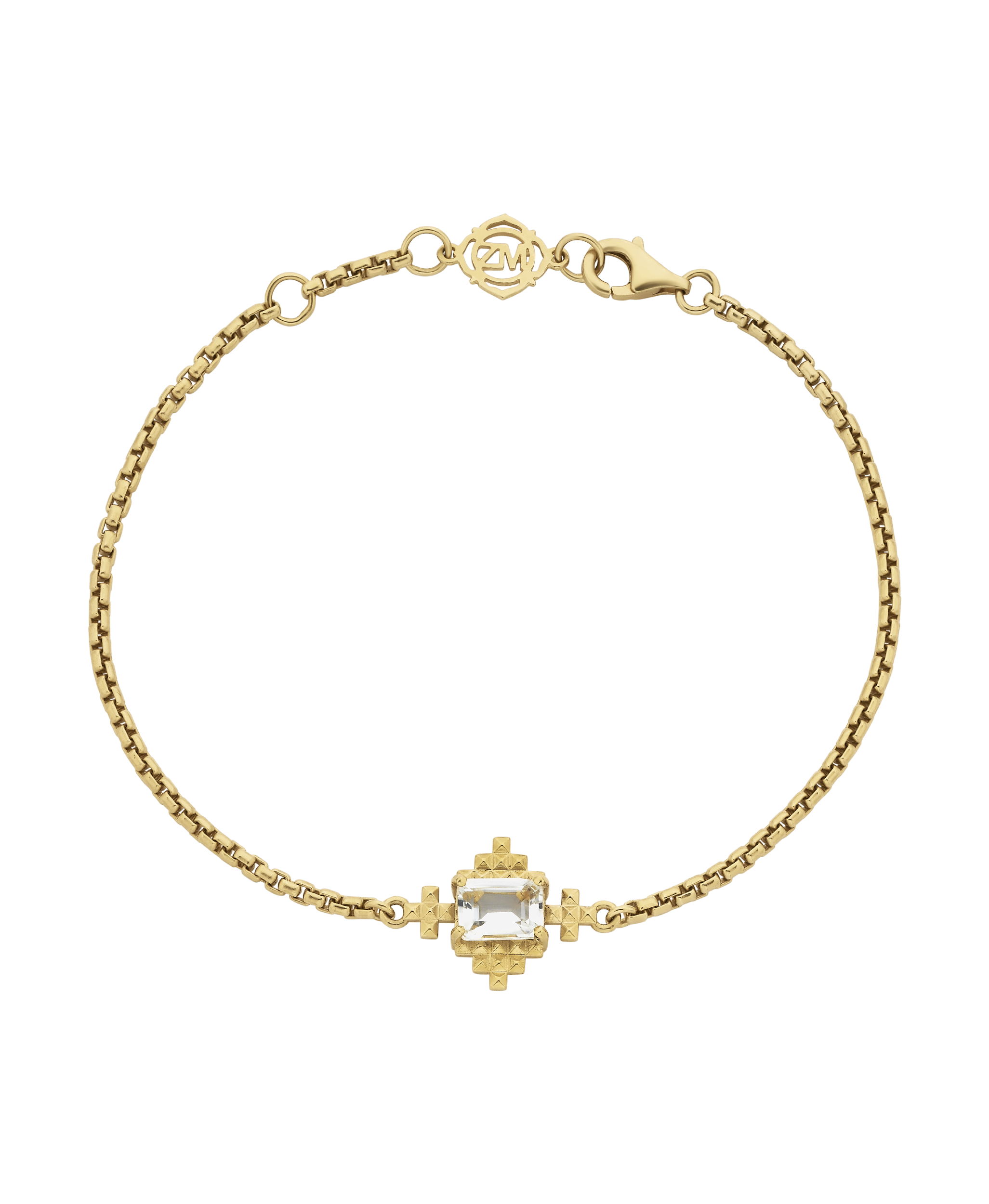 Reya Bracelet - 22k Gold Vermeil, White Topaz