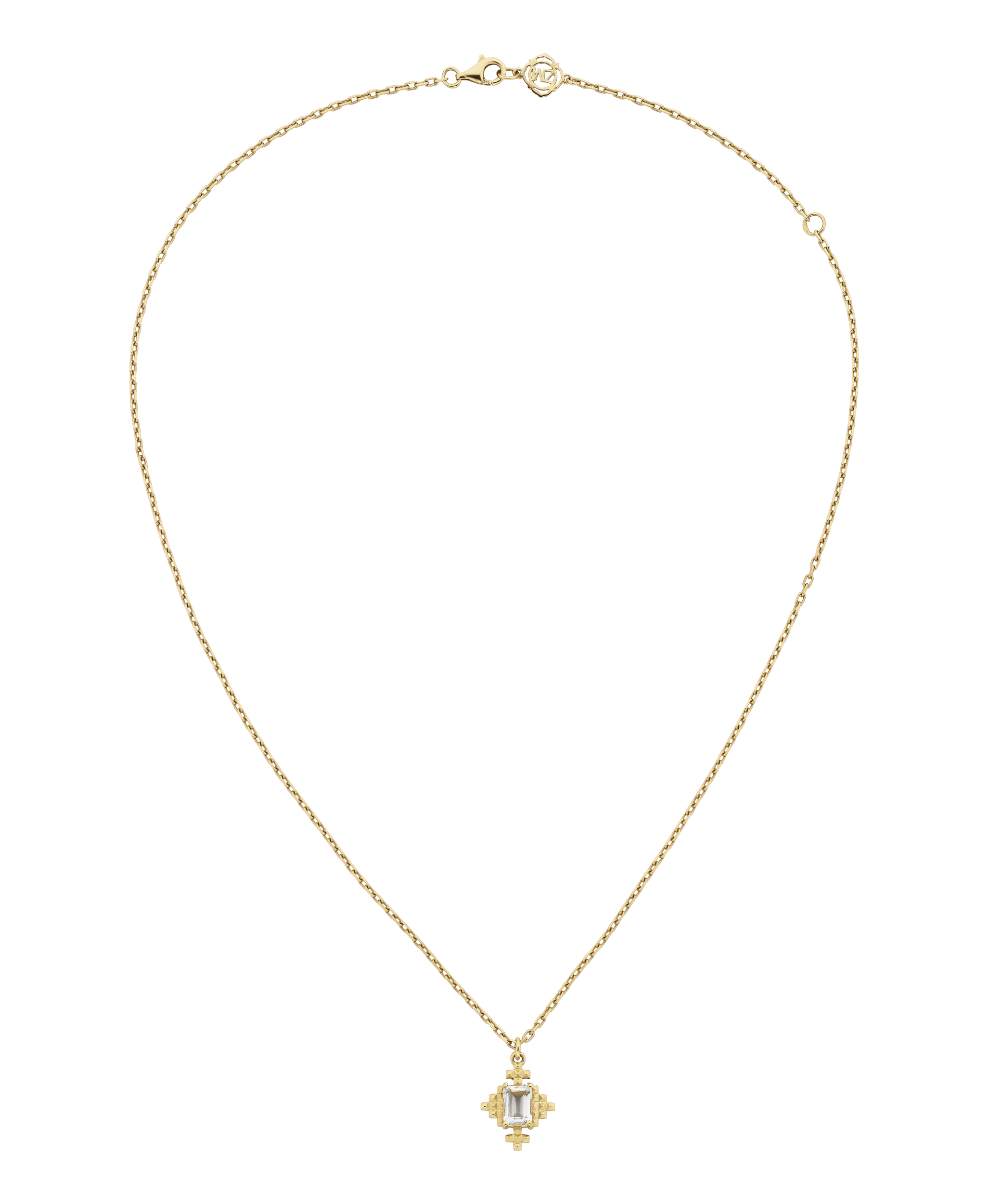 Reya Necklace - 22k Gold Vermeil, White Topaz