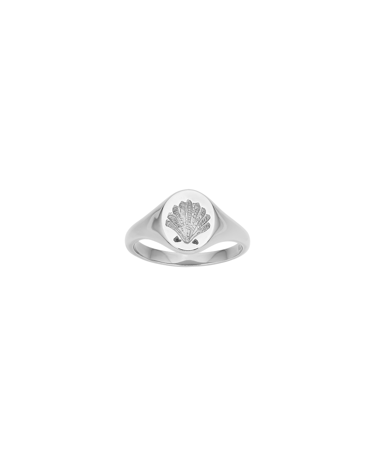 Secret Society of Shell Lovers Signet - 925 Sterling Silver