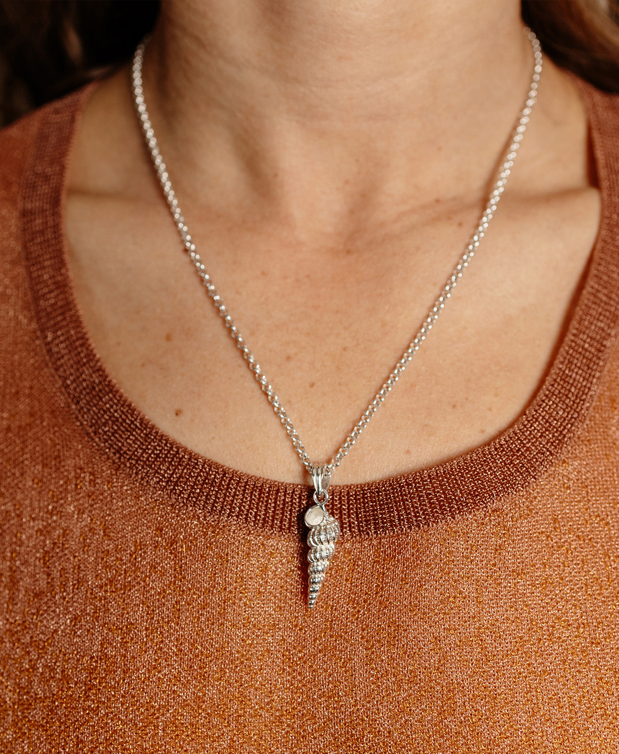 Shell Seeker Charm - 925 Sterling Silver
