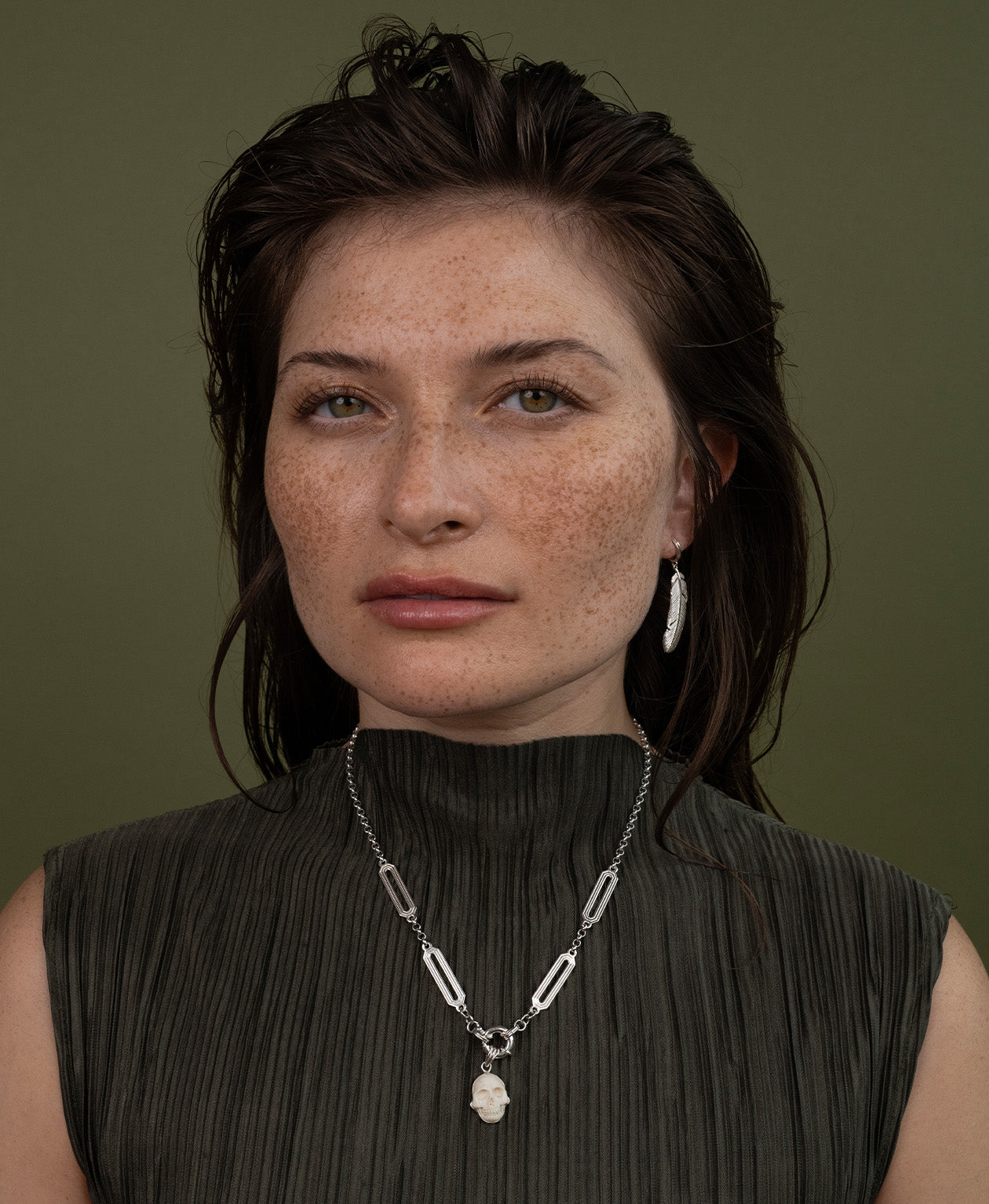 Skull Charm - 925 Sterling Silver