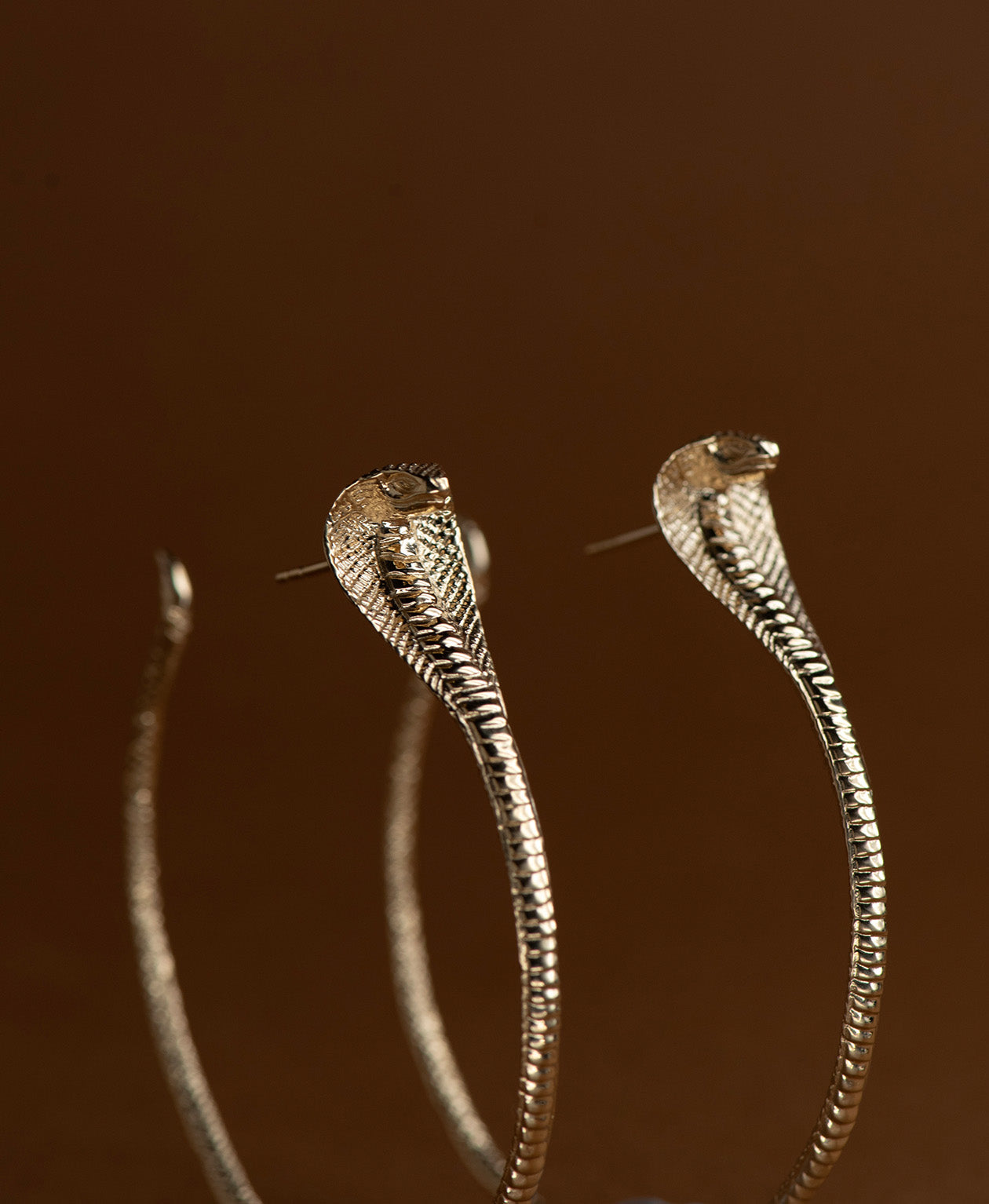 Snake Hoops - 22k Gold Vermeil