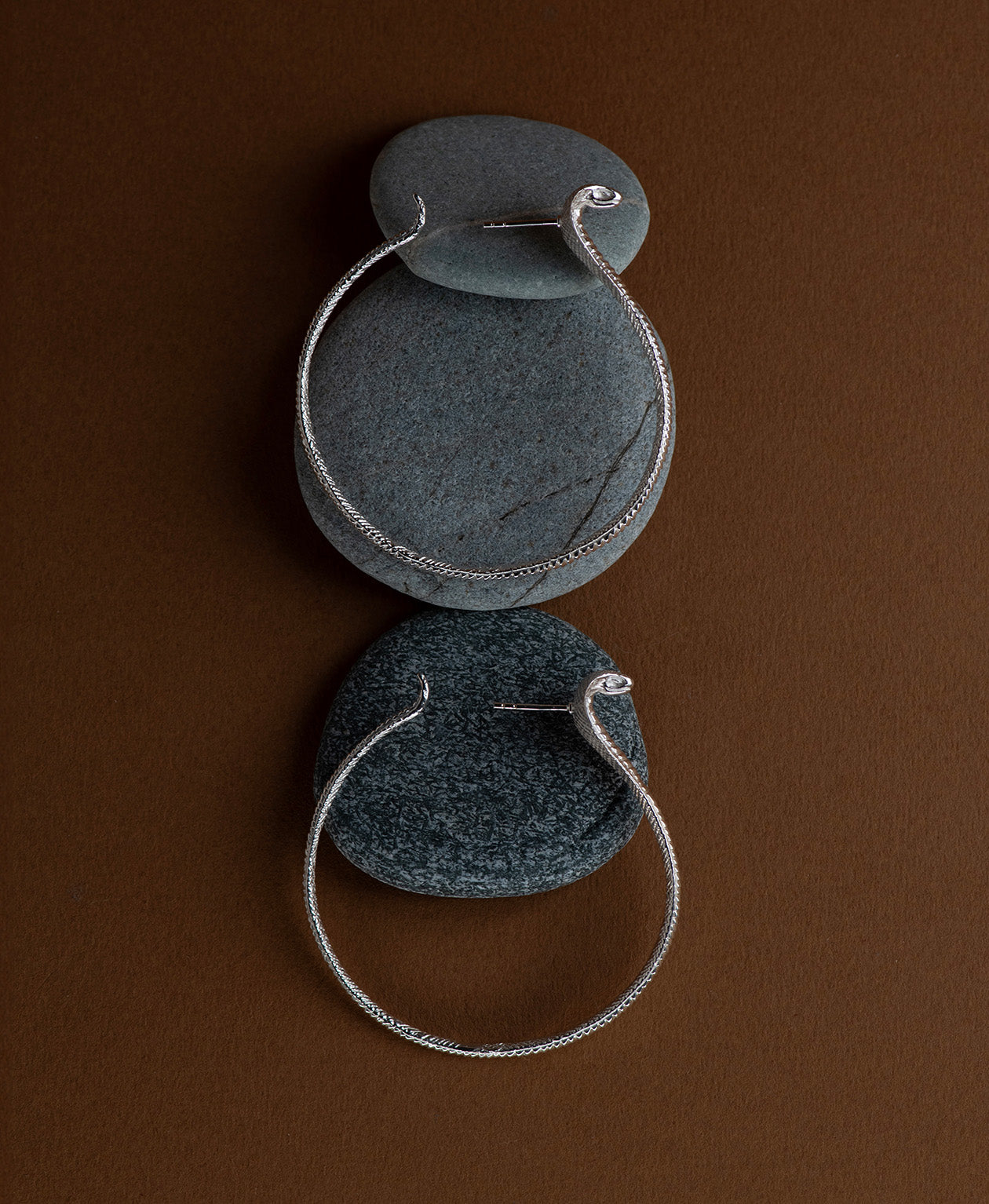 Snake Hoops - 925 Sterling Silver