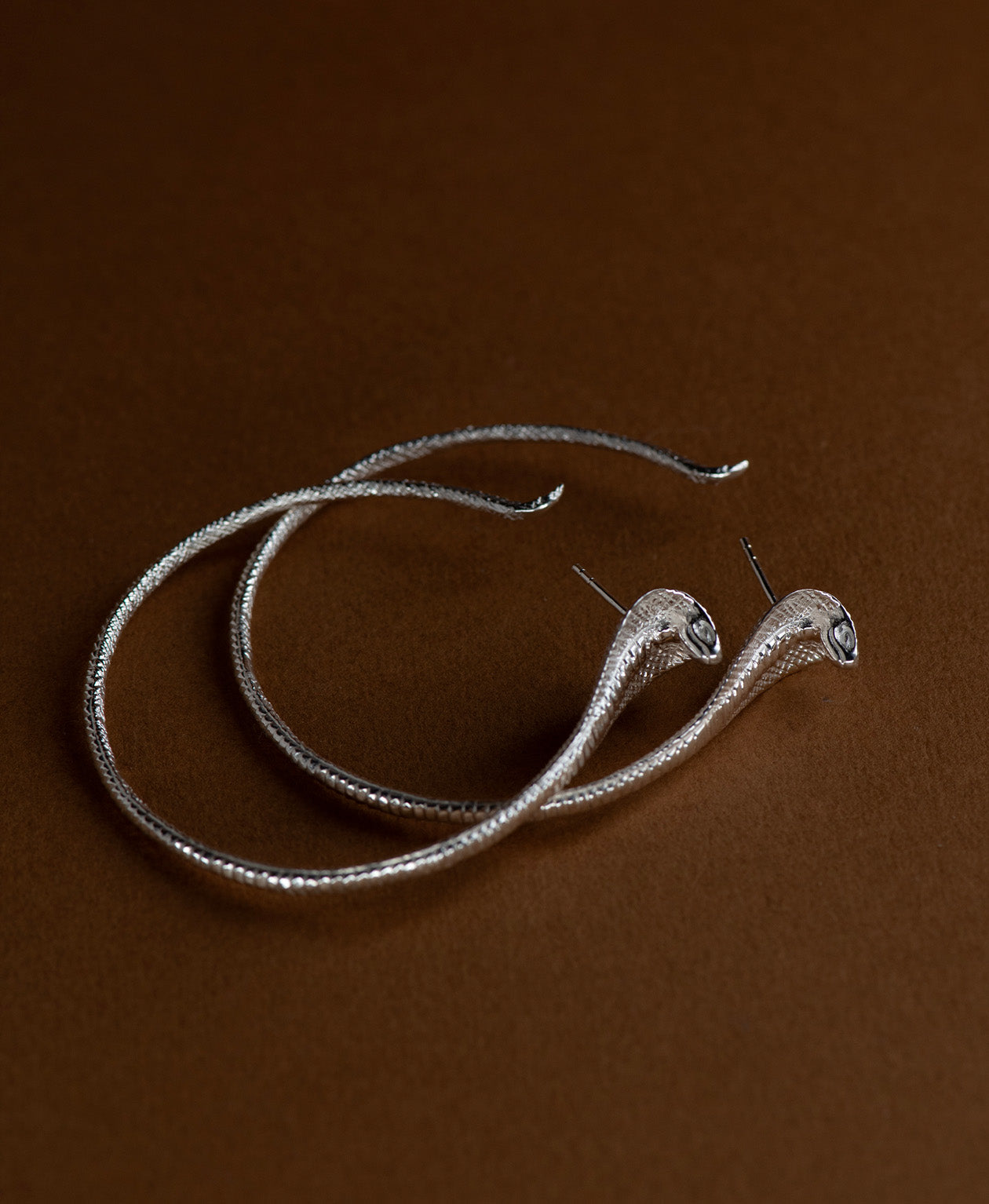Snake Hoops - 925 Sterling Silver