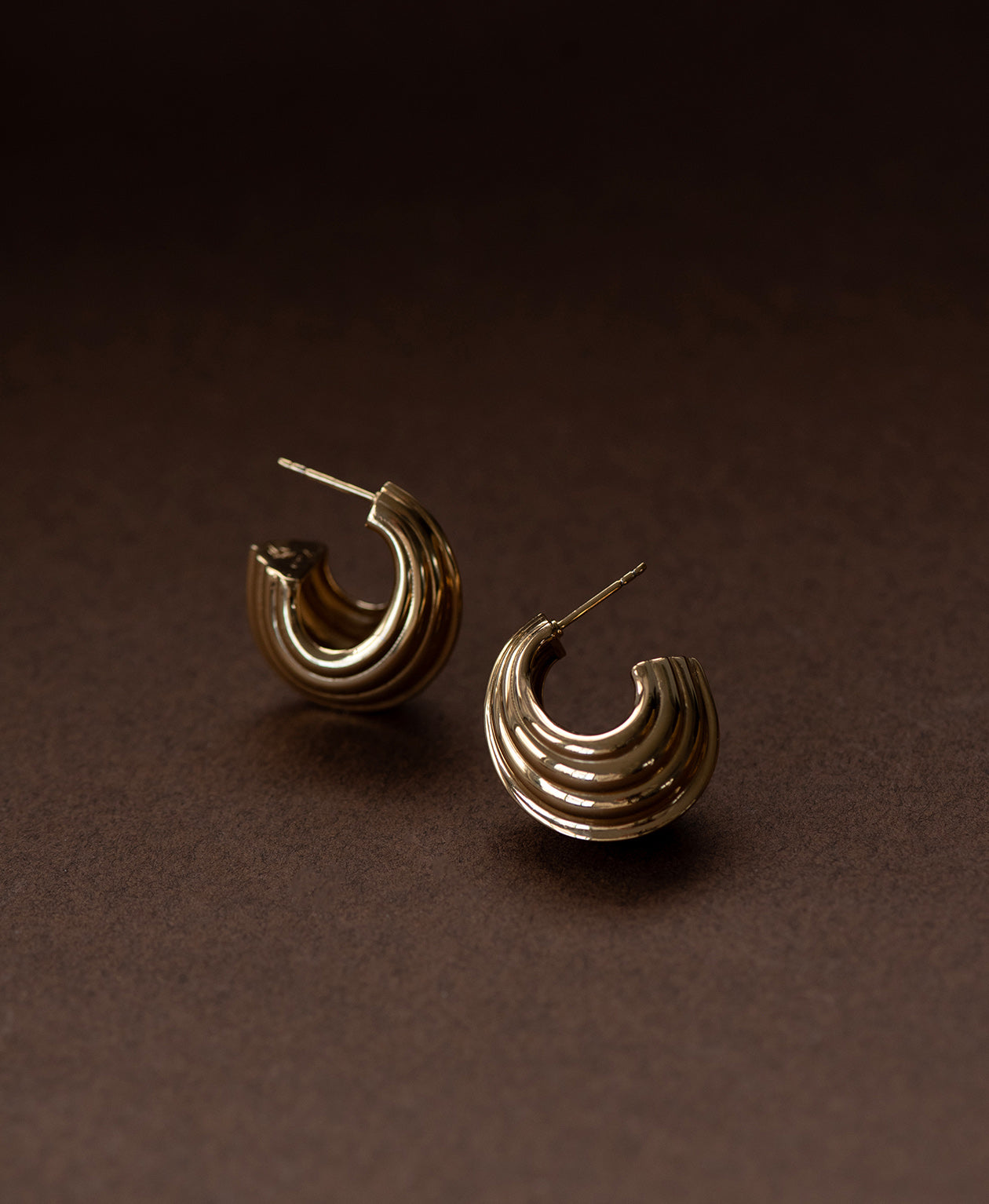 Solina Hoops - 22k Gold Vermeil