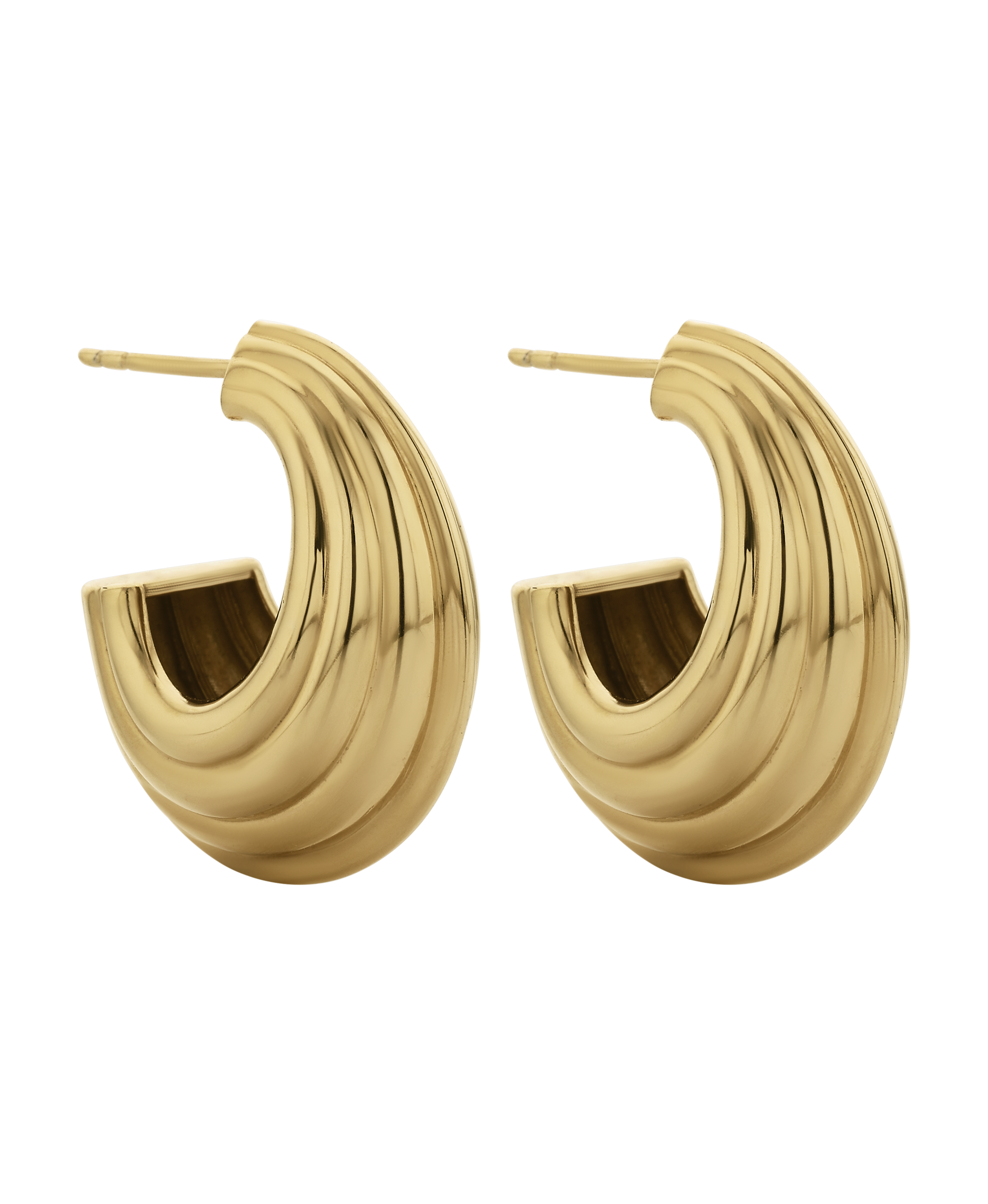 Solina Hoops - 22k Gold Vermeil