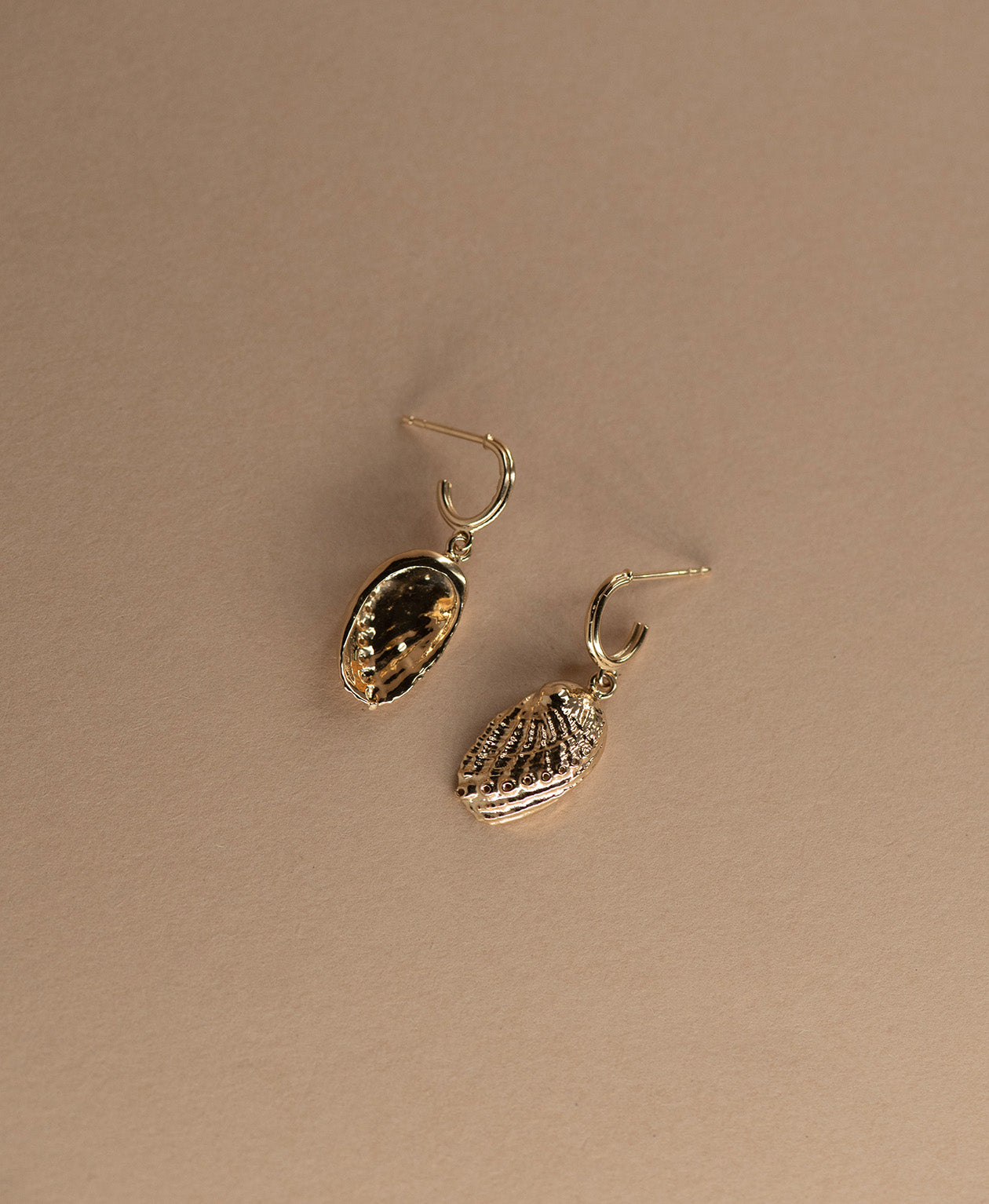 Soul Paua Earrings - 22k Gold Vermeil
