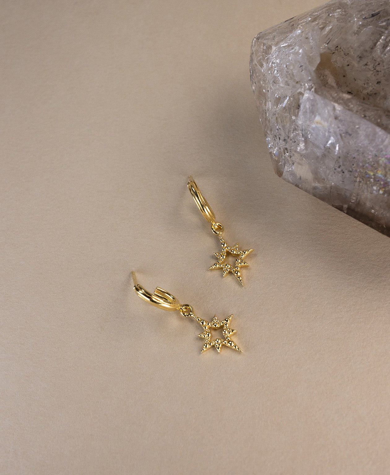 Z&M X Kirsty Gallagher Star Seed Hoops - 22k Gold Vermeil