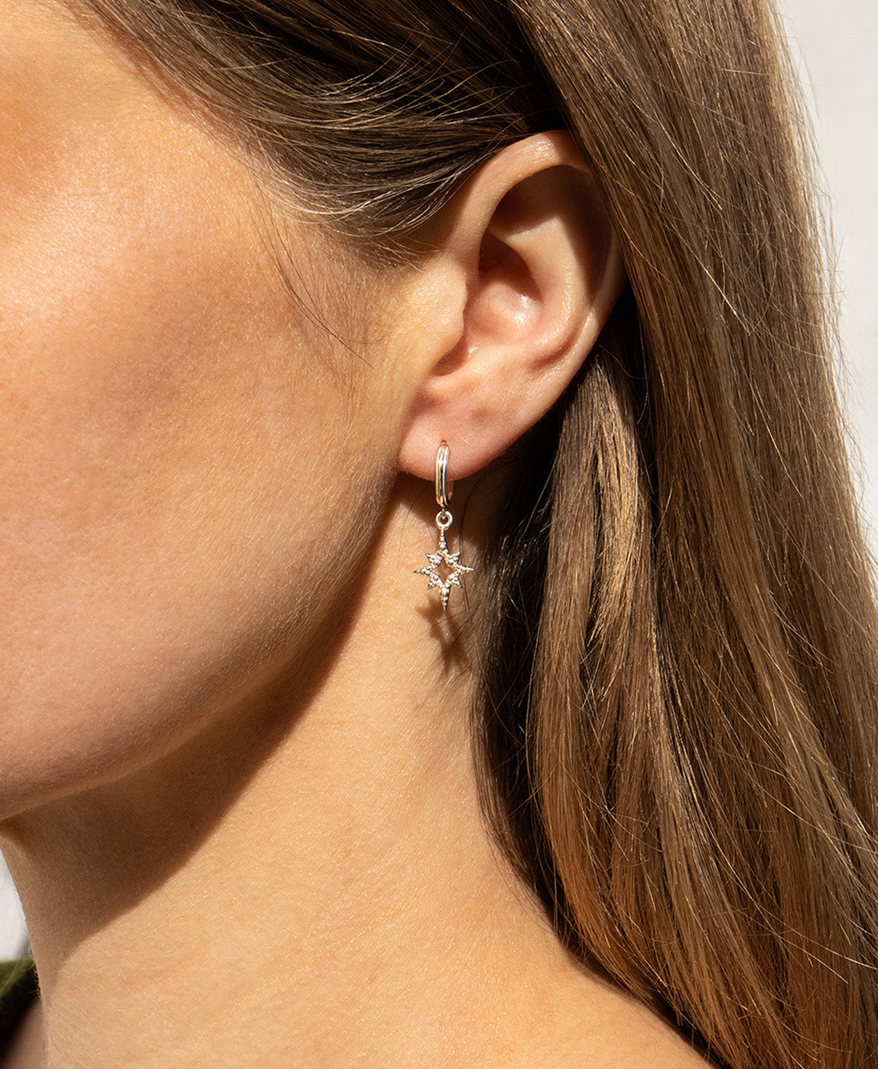Z&M X Kirsty Gallagher Star Seed Hoops - 925 Sterling Silver