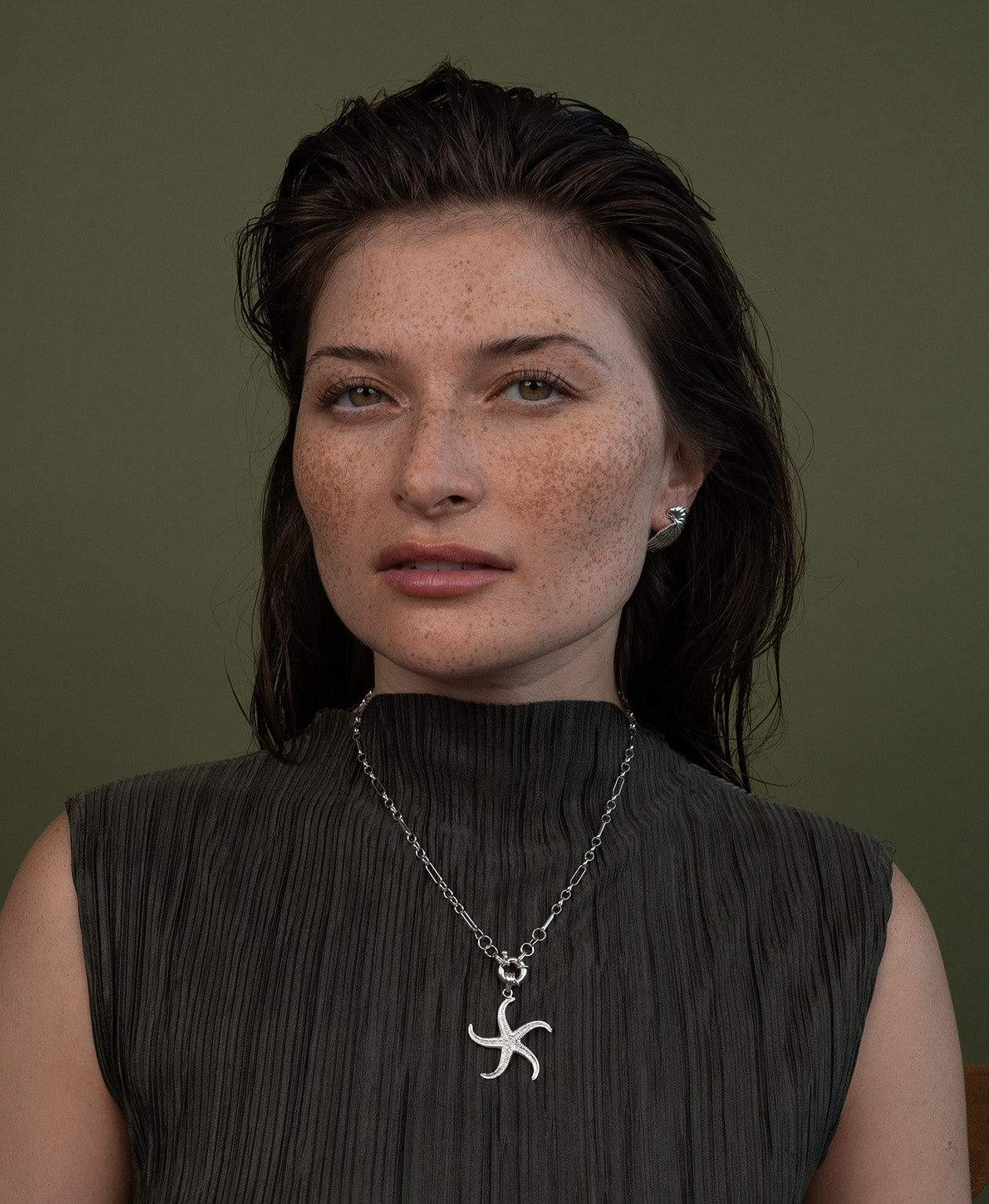 Starfish Charm - 925 Sterling Silver