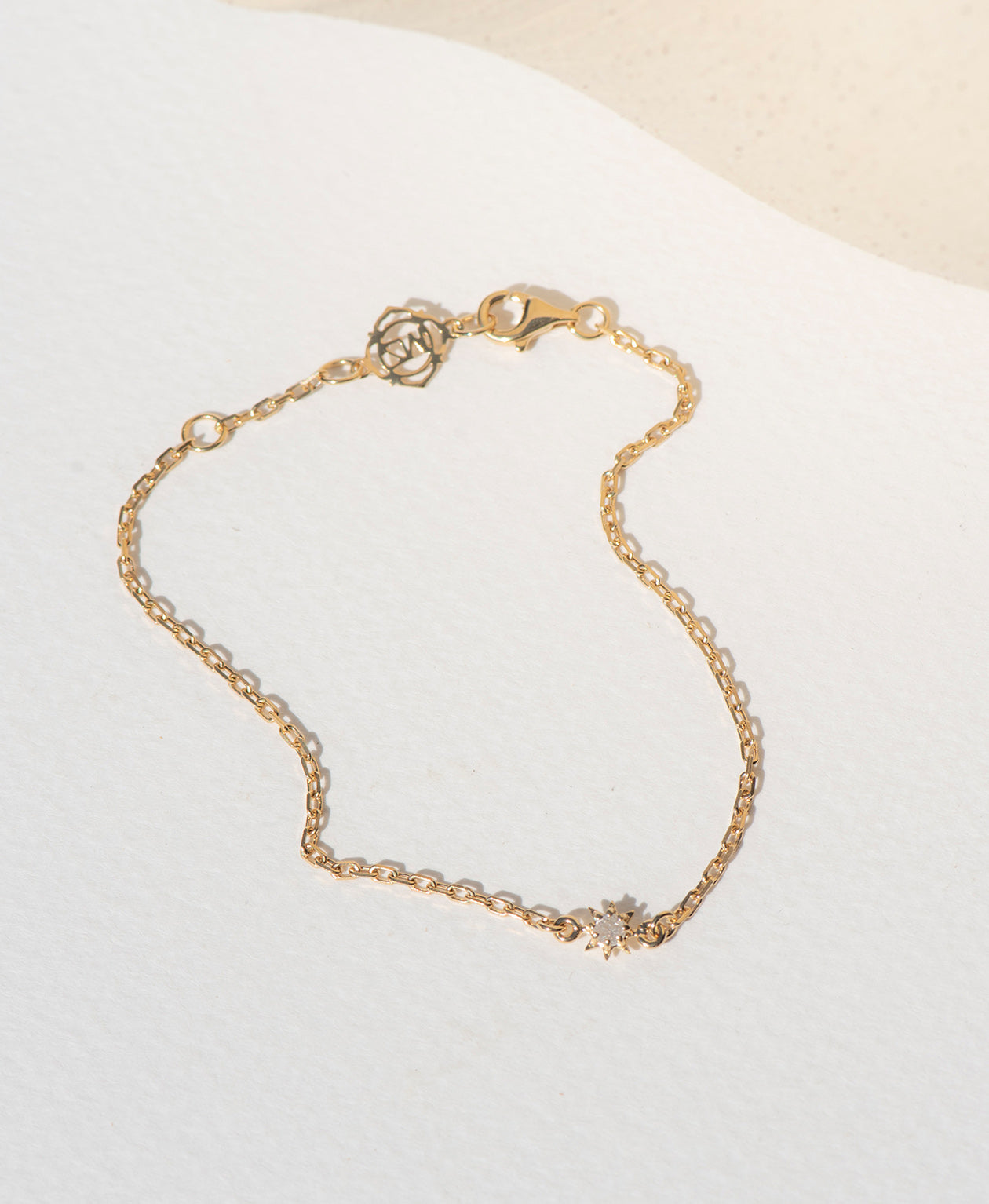 Stella Bracelet - 22k Gold Vermeil, White Zircon