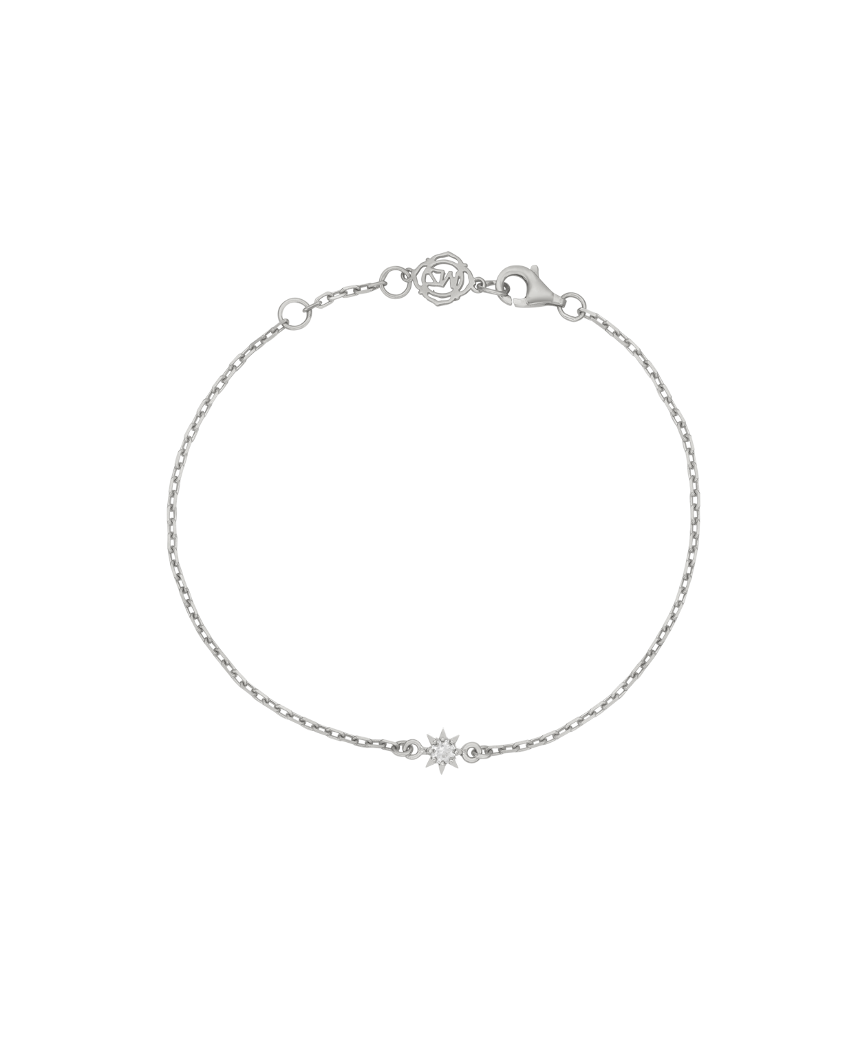 Stella Bracelet - 925 Sterling Silver, White Zircon