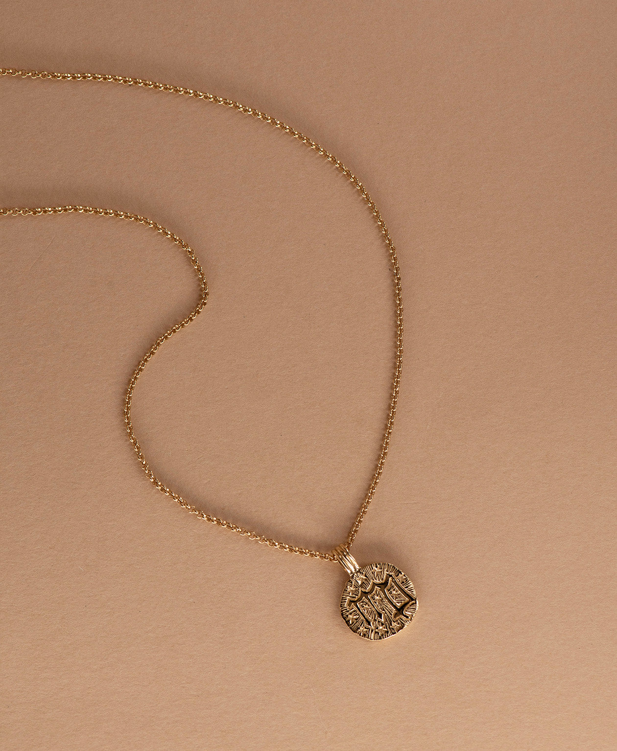 Sun in Virgo Necklace - 22k Gold Vermeil