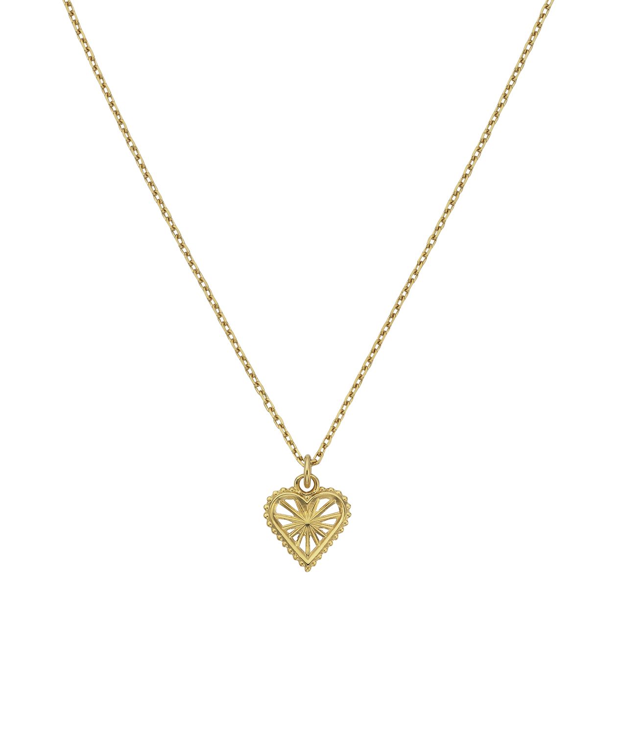Sweet Heart Necklace - 22k Gold Vermeil