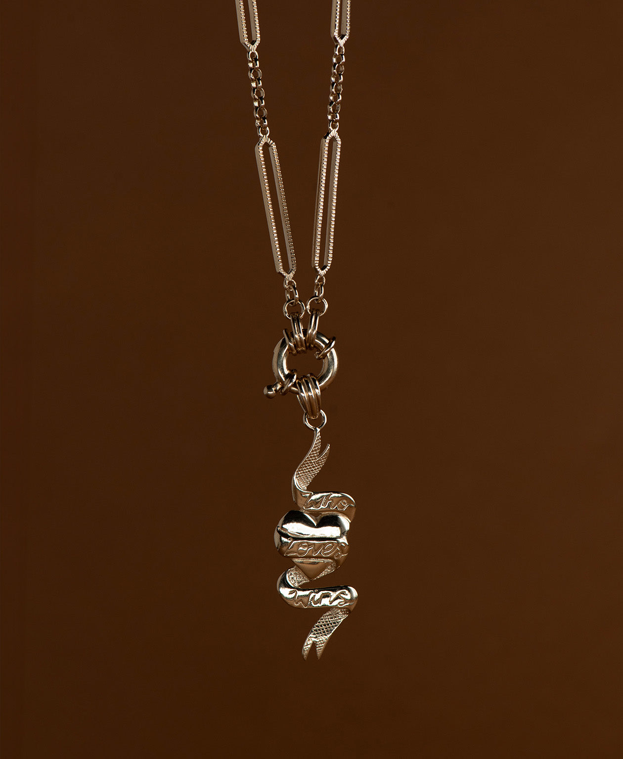 Who Loves Wins Charm - 22k Gold Vermeil